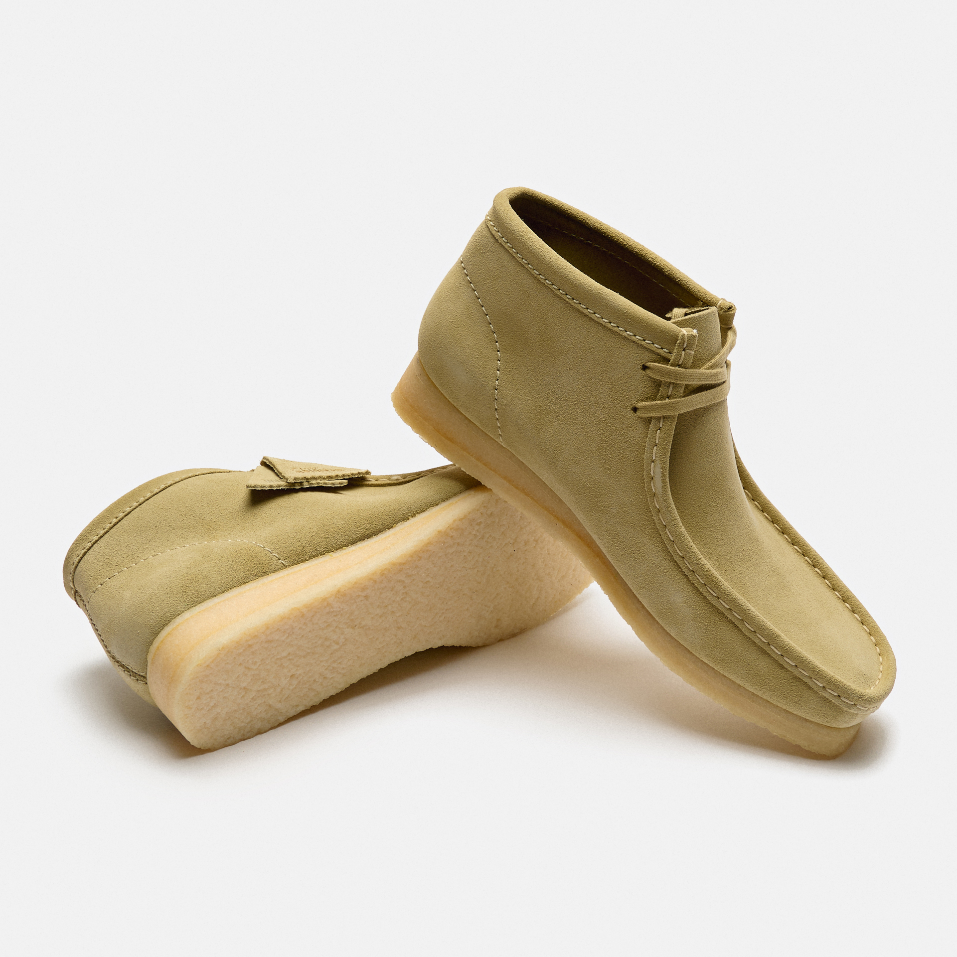 Clarks Men's Wallabee Suede Boots Maple