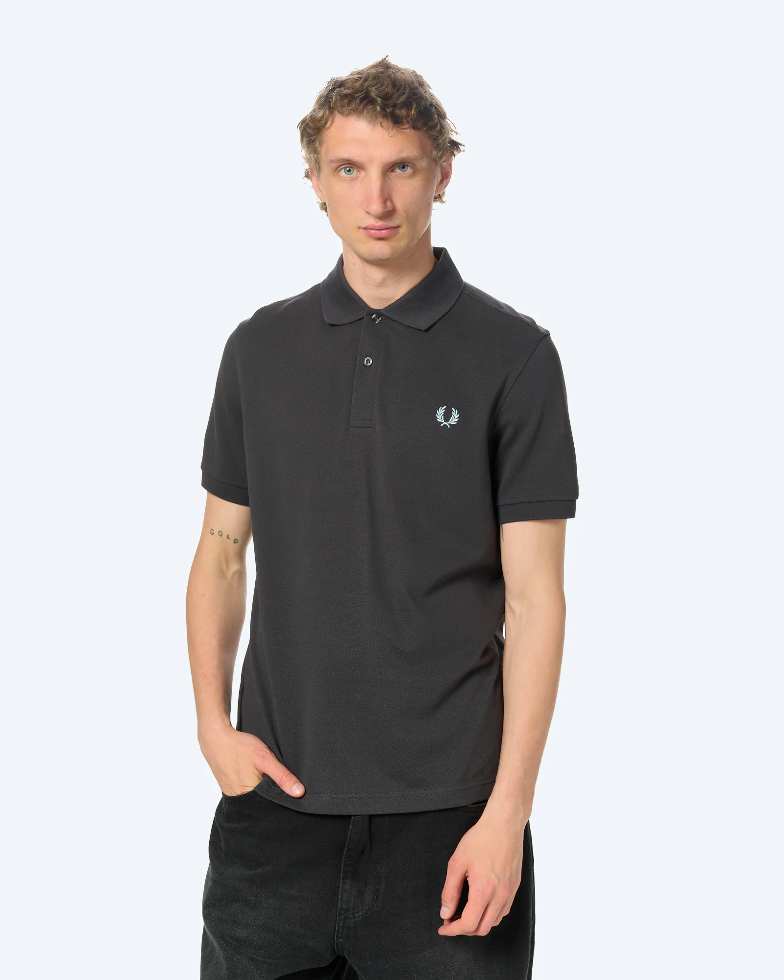 Fred Perry The Fred Perry Shirt Anchor Grey / Light Ice
