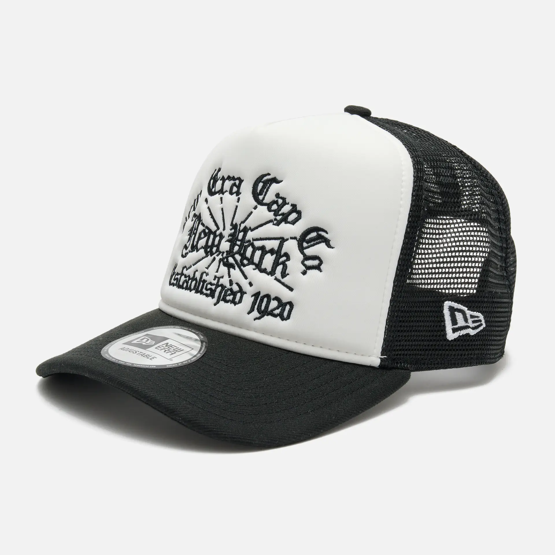 New Era E-Frame Trucker Cap White/Black