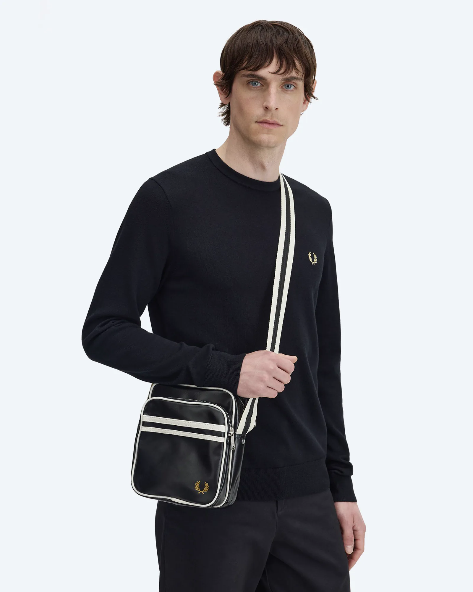 Fred Perry Classic Side Bag Black/Ecru