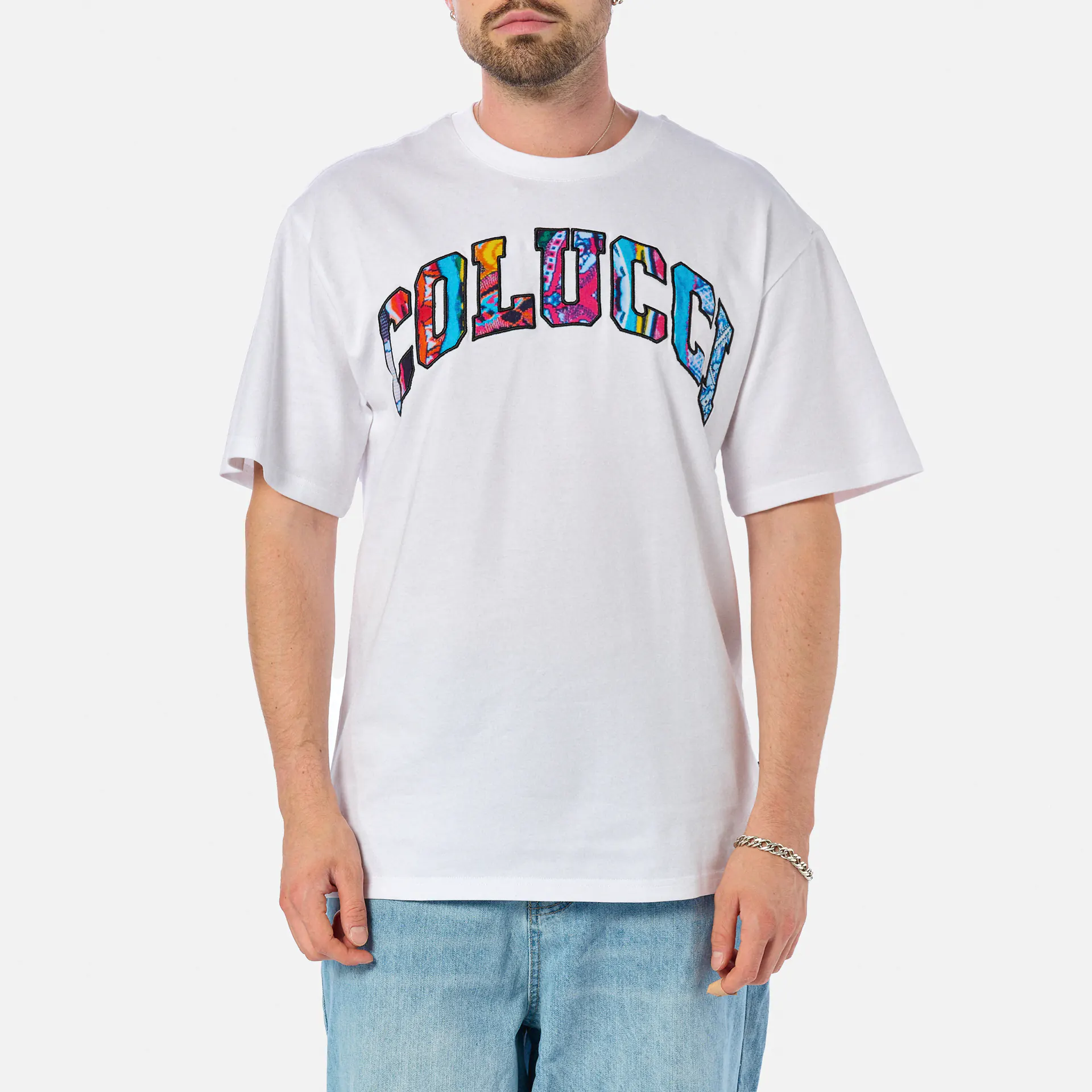 Colucci Logo T-Shirt College White/AOP Multi