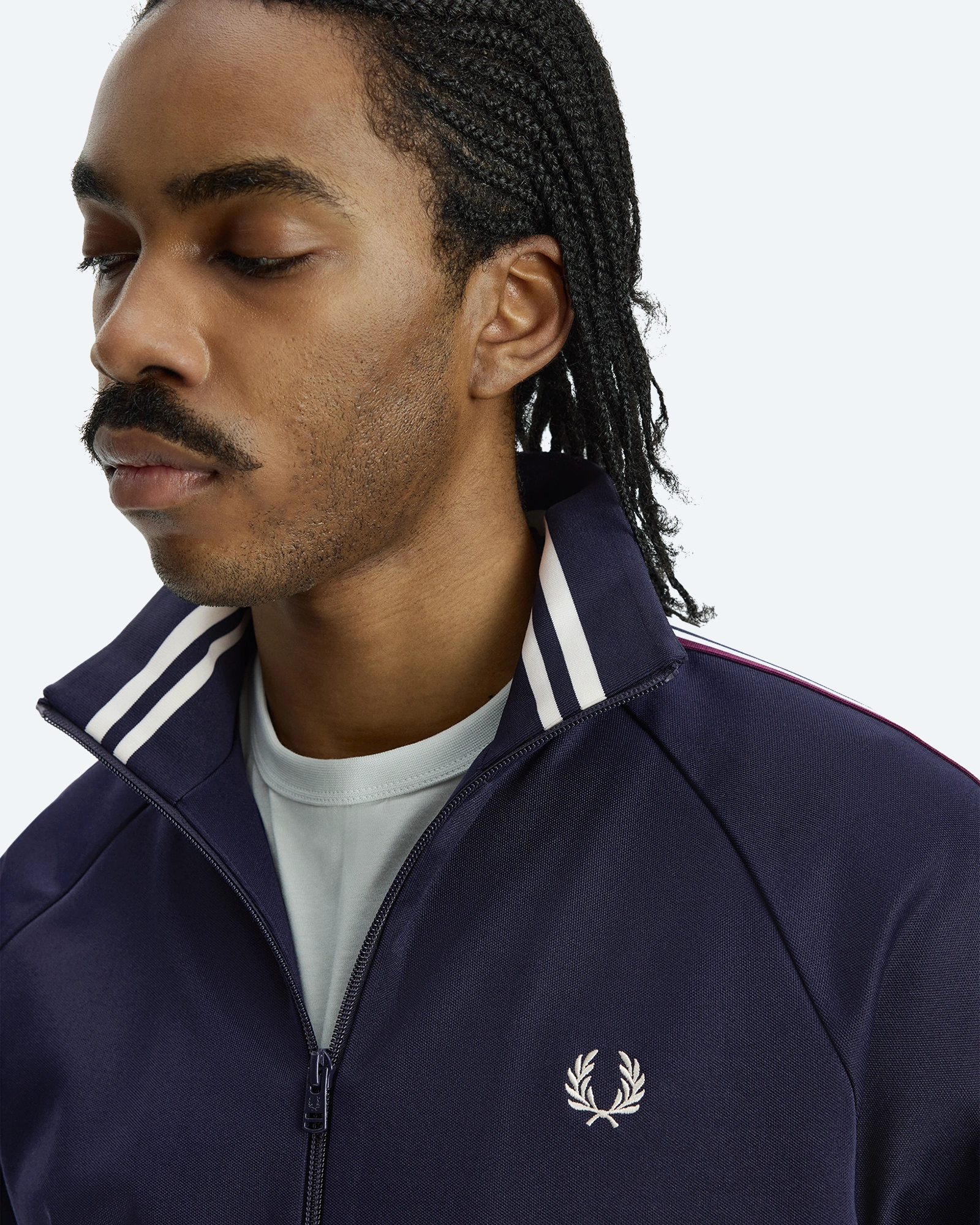 Bold Tipped Track Jacket Twilight Navy