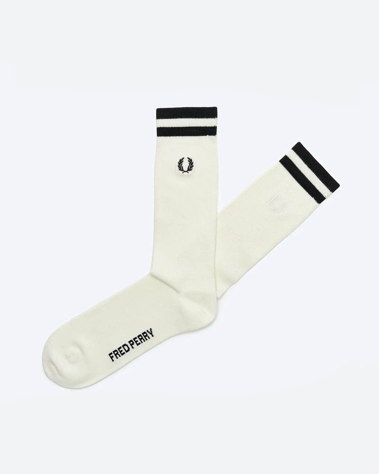 Fred Perry Tipped Sports Sock Snow White/Black