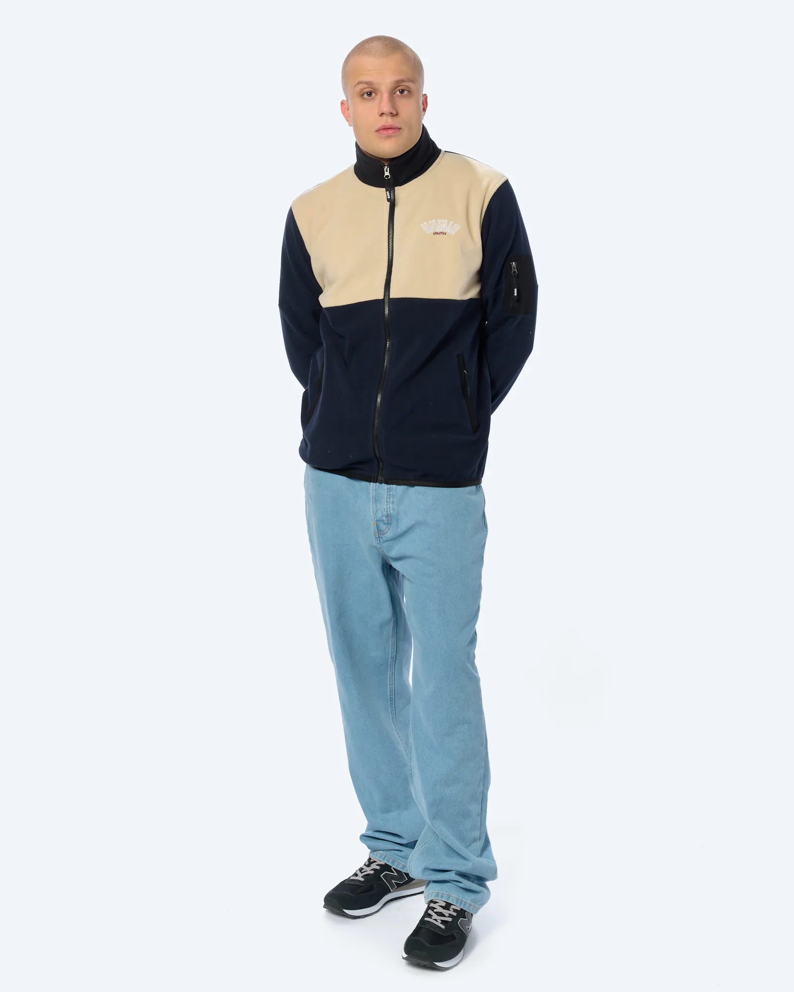 Unfair Athletics Next Gen Fleece Zip Navy/Cream