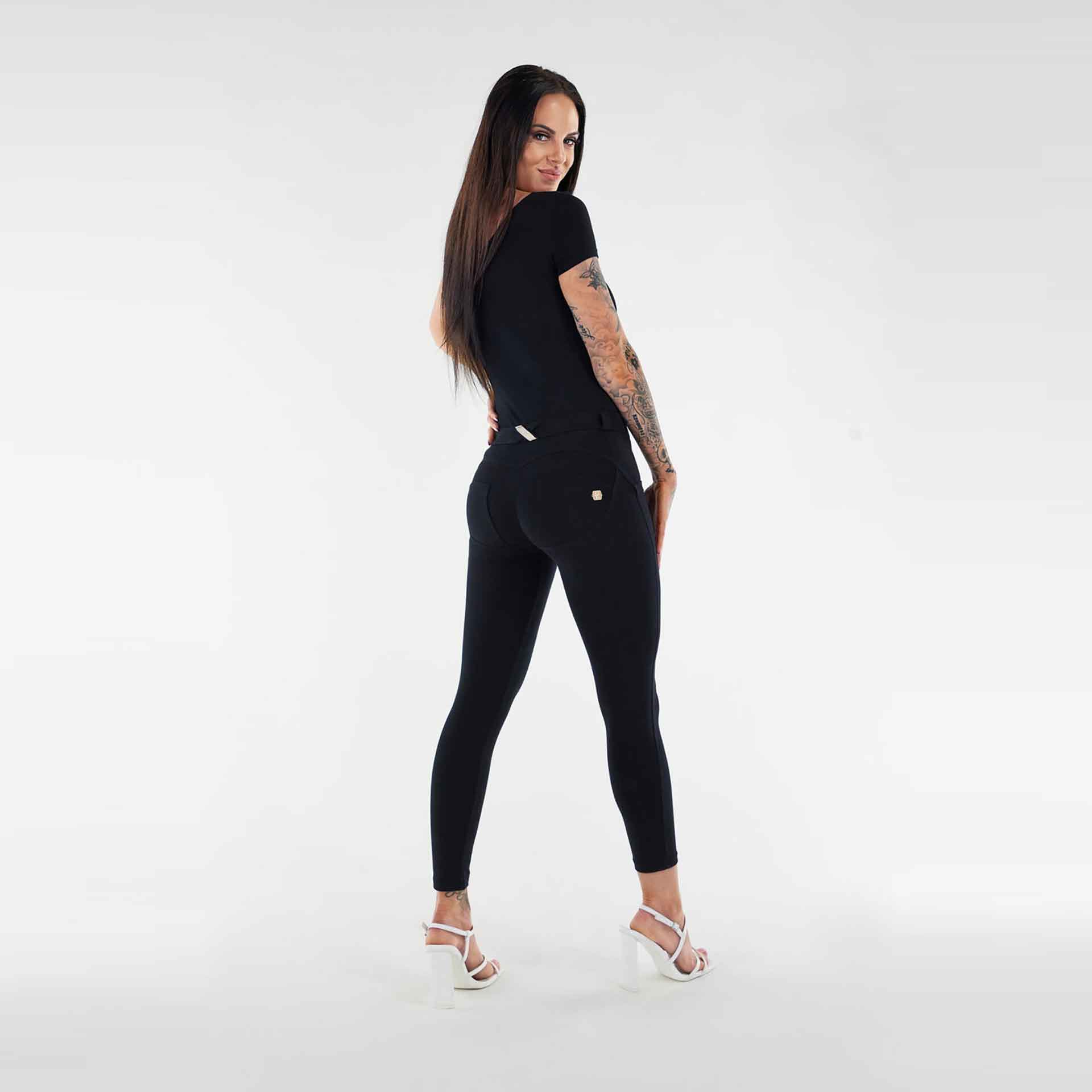 Freddy WR.UP Regular Waist Superskinny 7/8 Pants Black