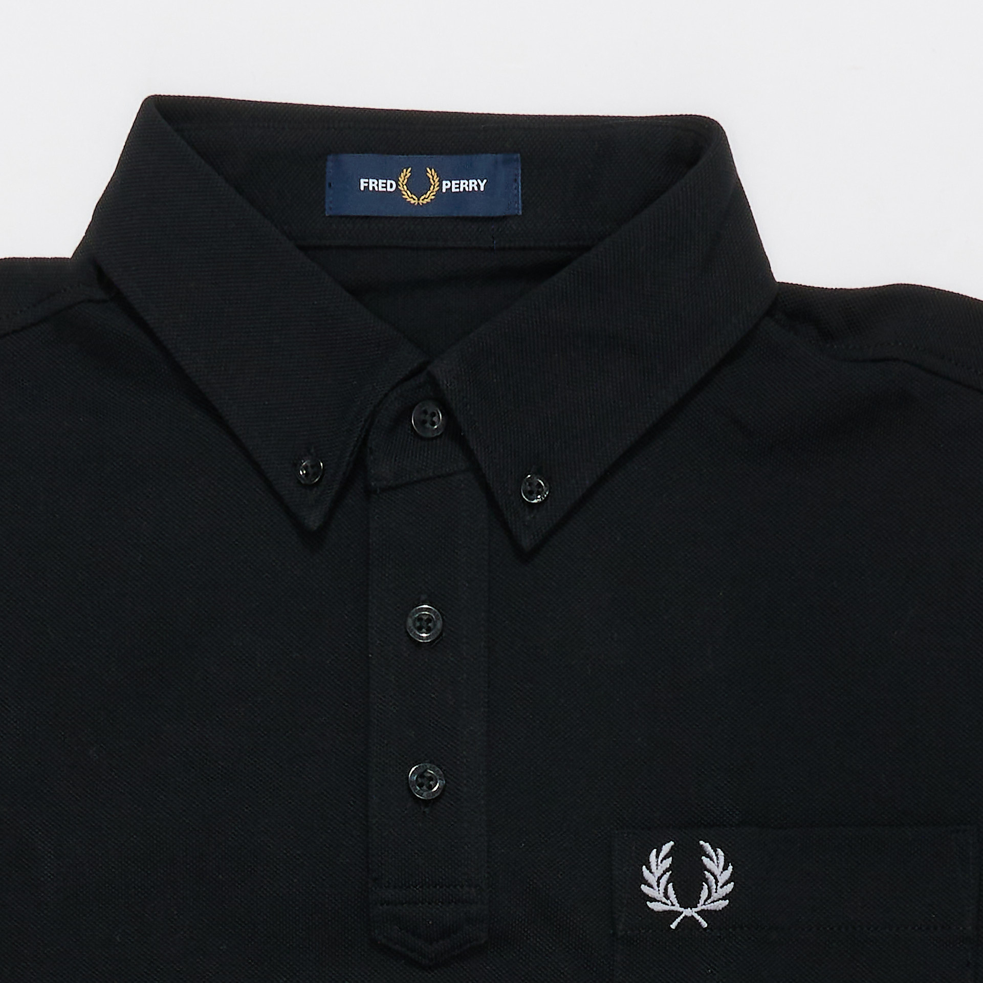 Fred Perry Polo-Shirt Baumwoll-Piqué Black