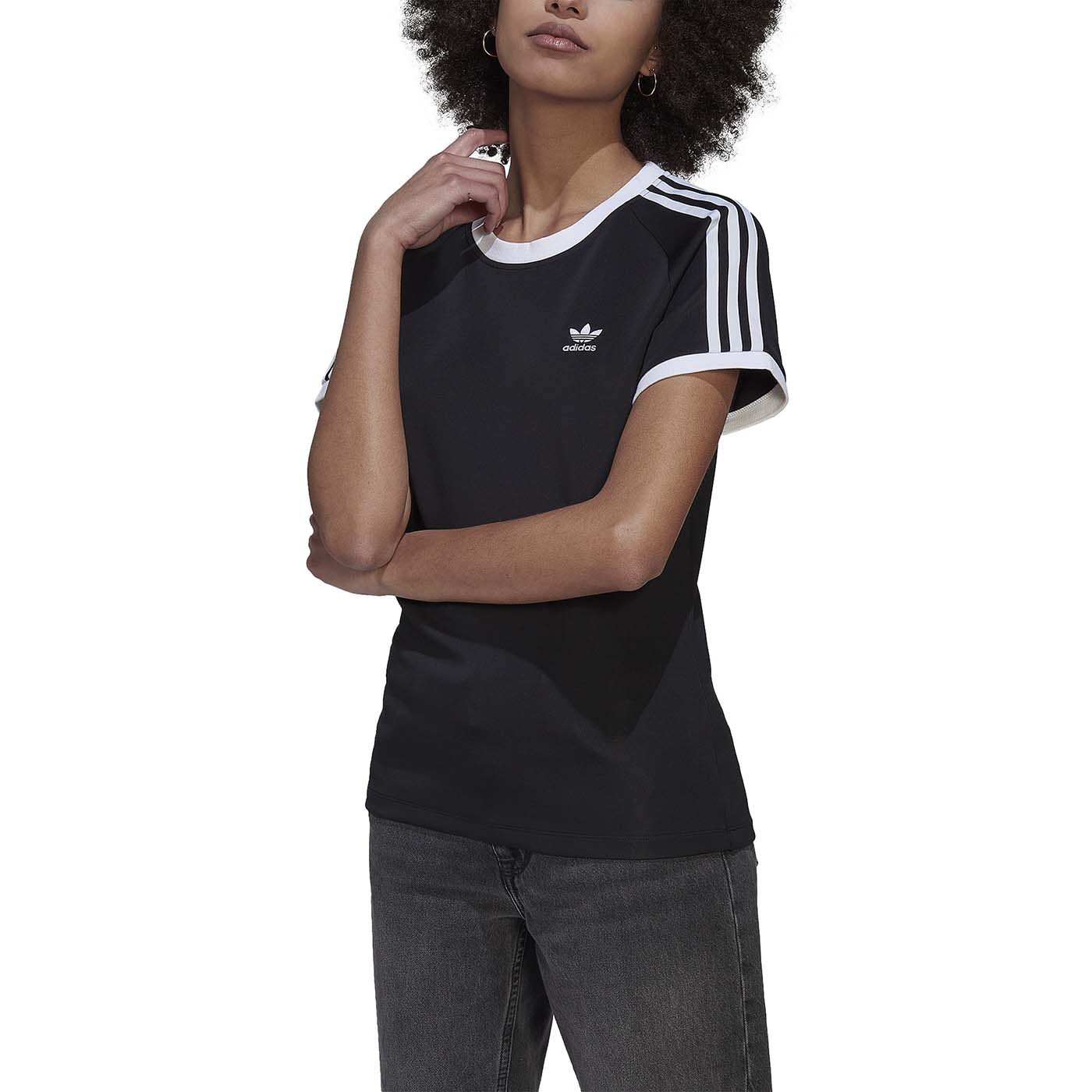adidas Slim 3 Stripes T-Shirt