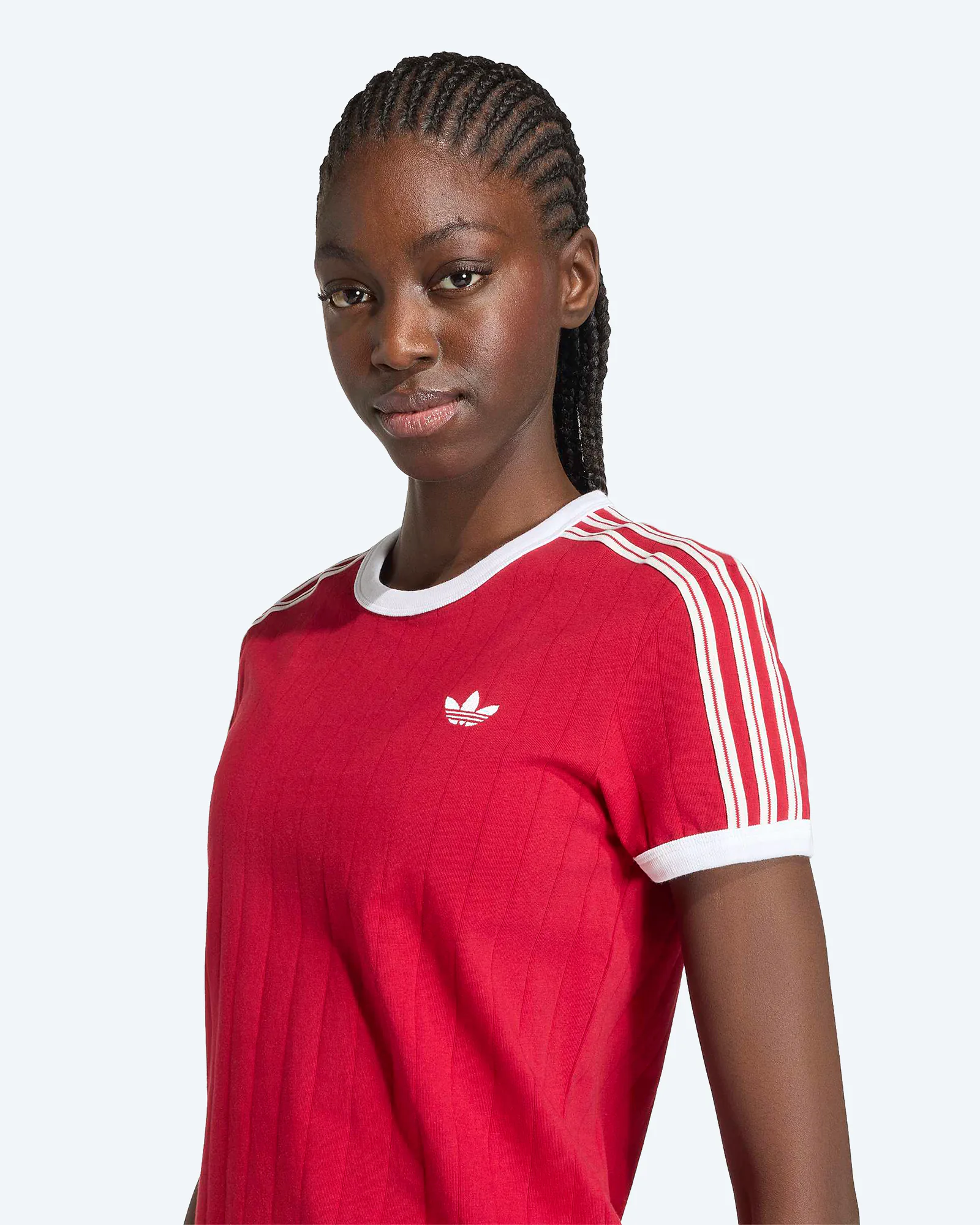 Pinstripe Slim Tee Team Victory Red/White