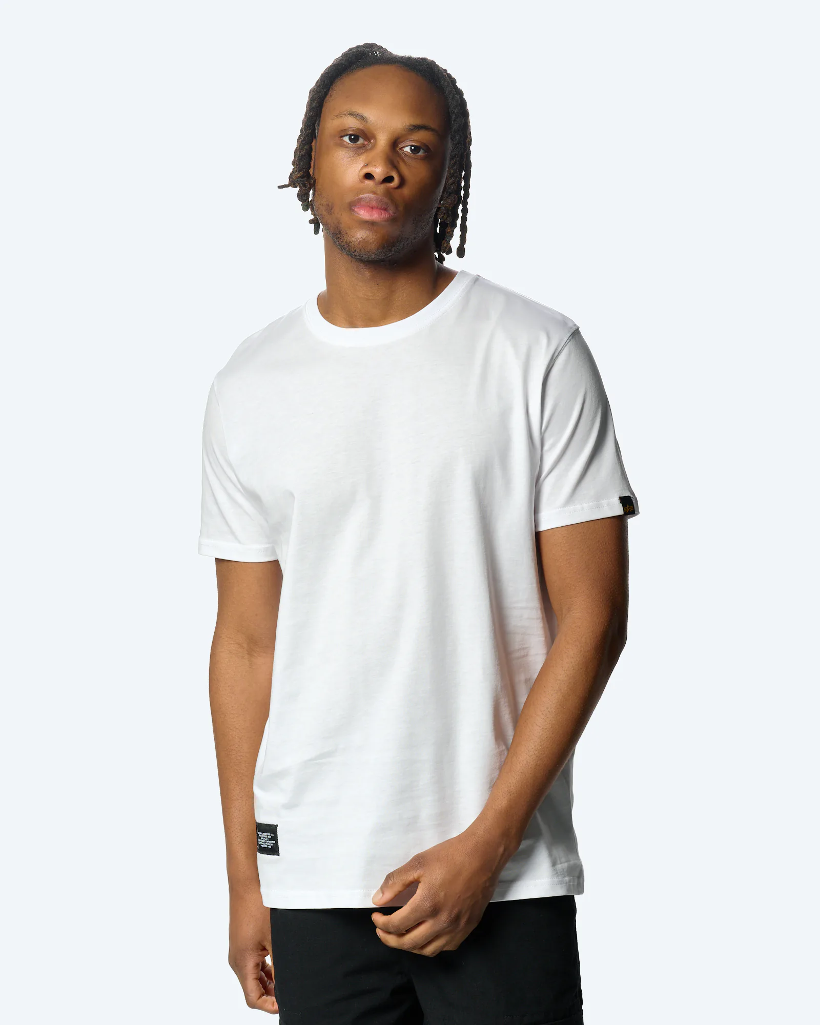 Alpha Industries Basic Label Backprint T-Shirt White