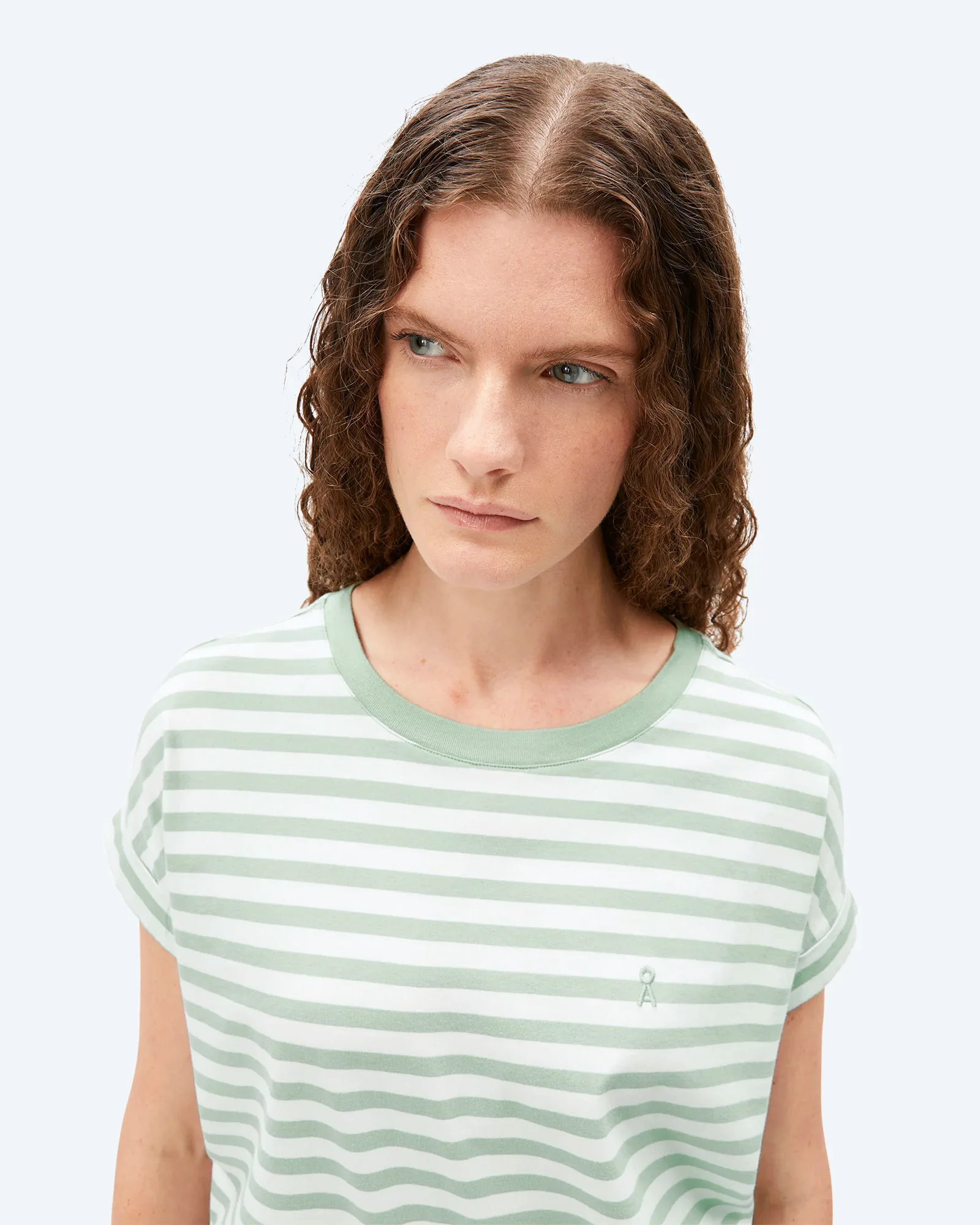 IDAARA STRIPES T-Shirt White/Foam