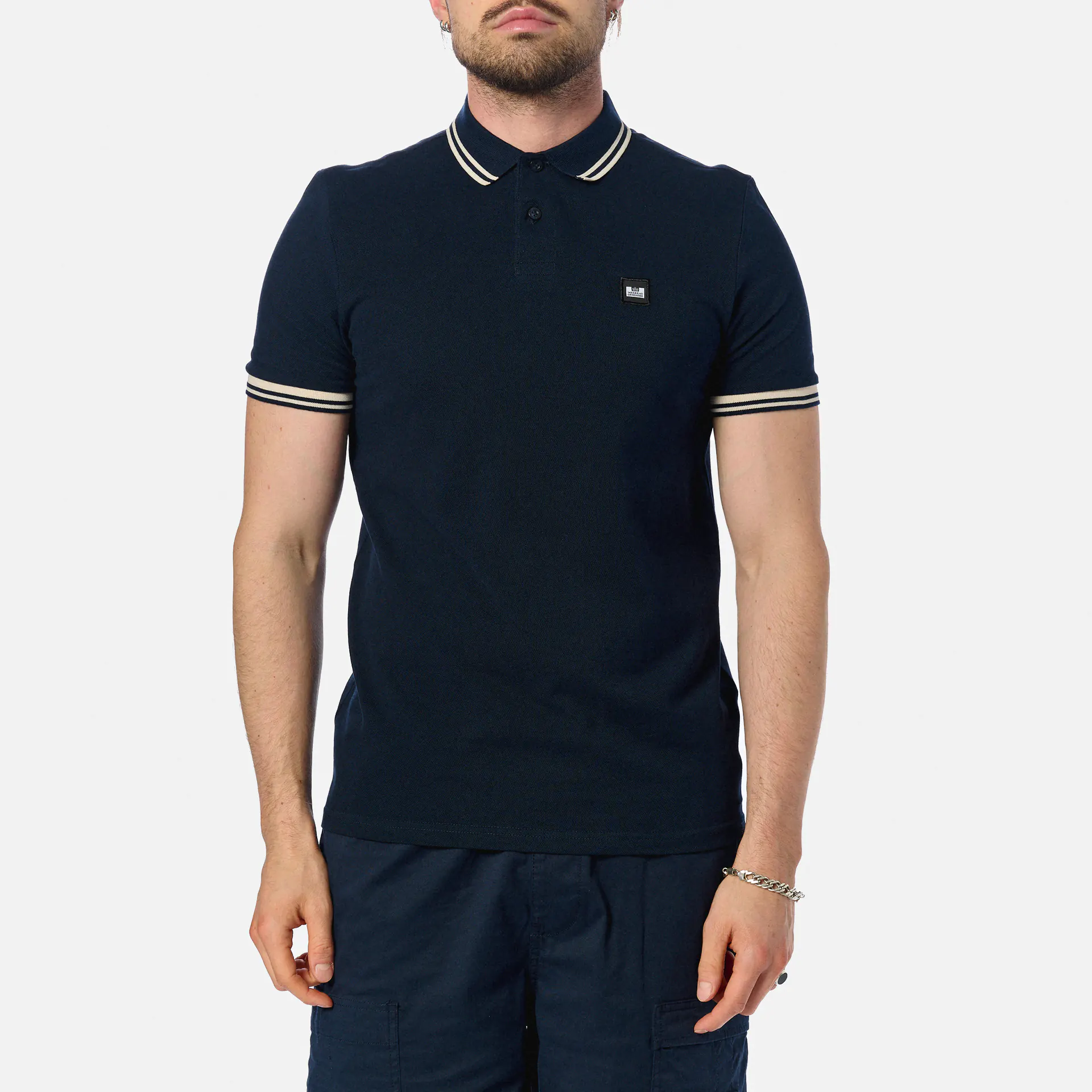 Weekend Offender Levanto Polo Shirt Navy/Alabaster