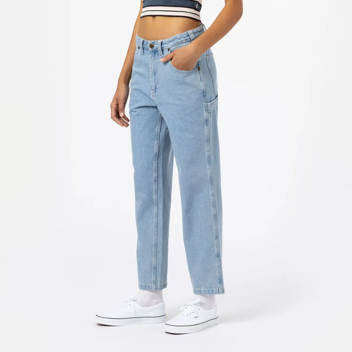 Dickies Ellendale Denim Pants Vintage Aged Blue
