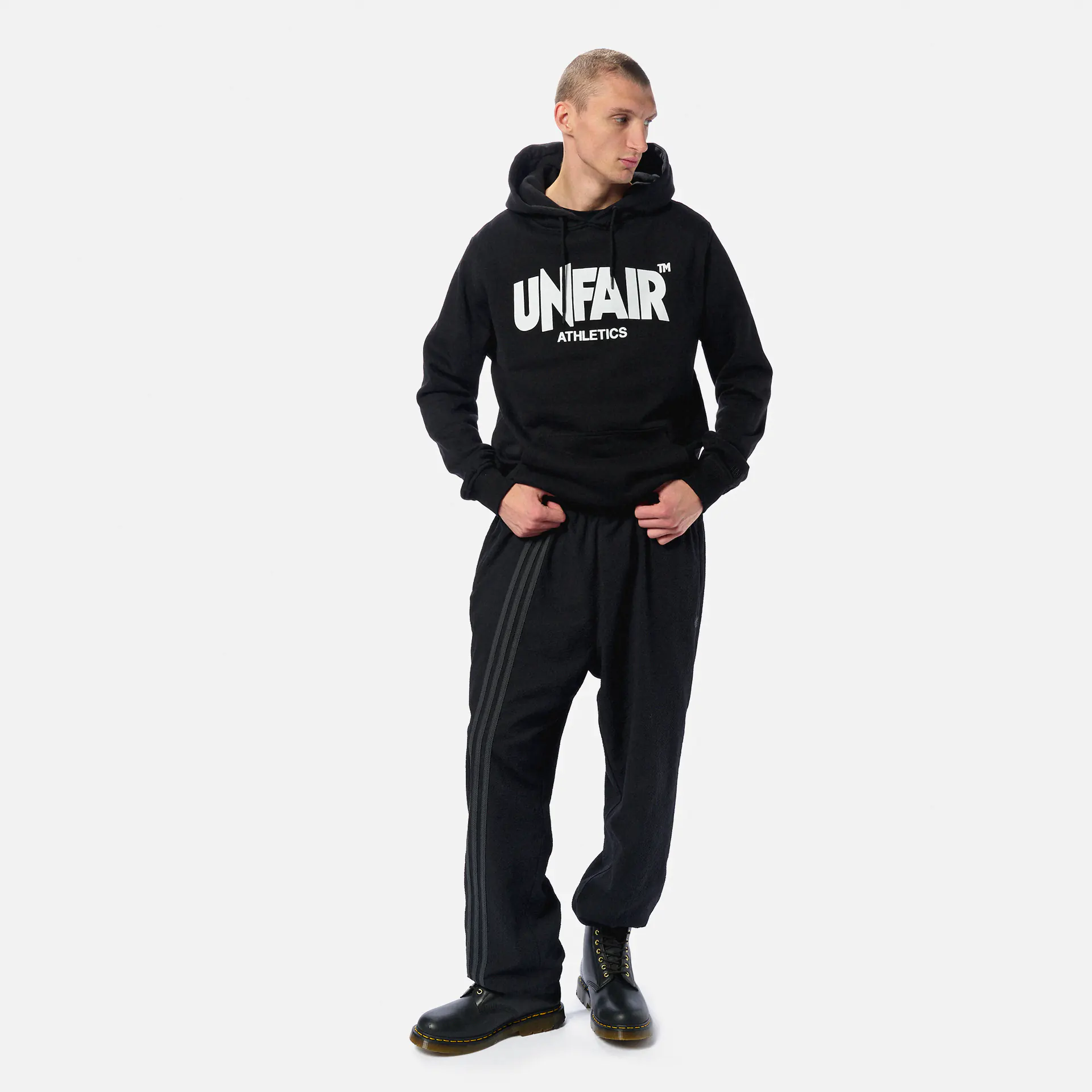 Unfair Athletics Classic Label Hoodie Black