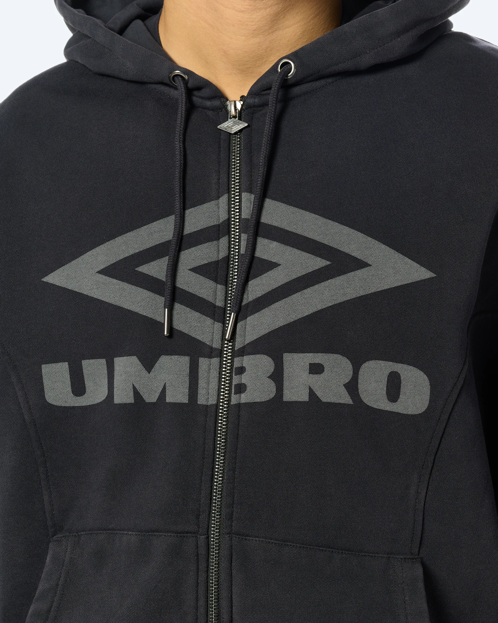 Washed Zip Through Hoodie Black/Sedona Sage