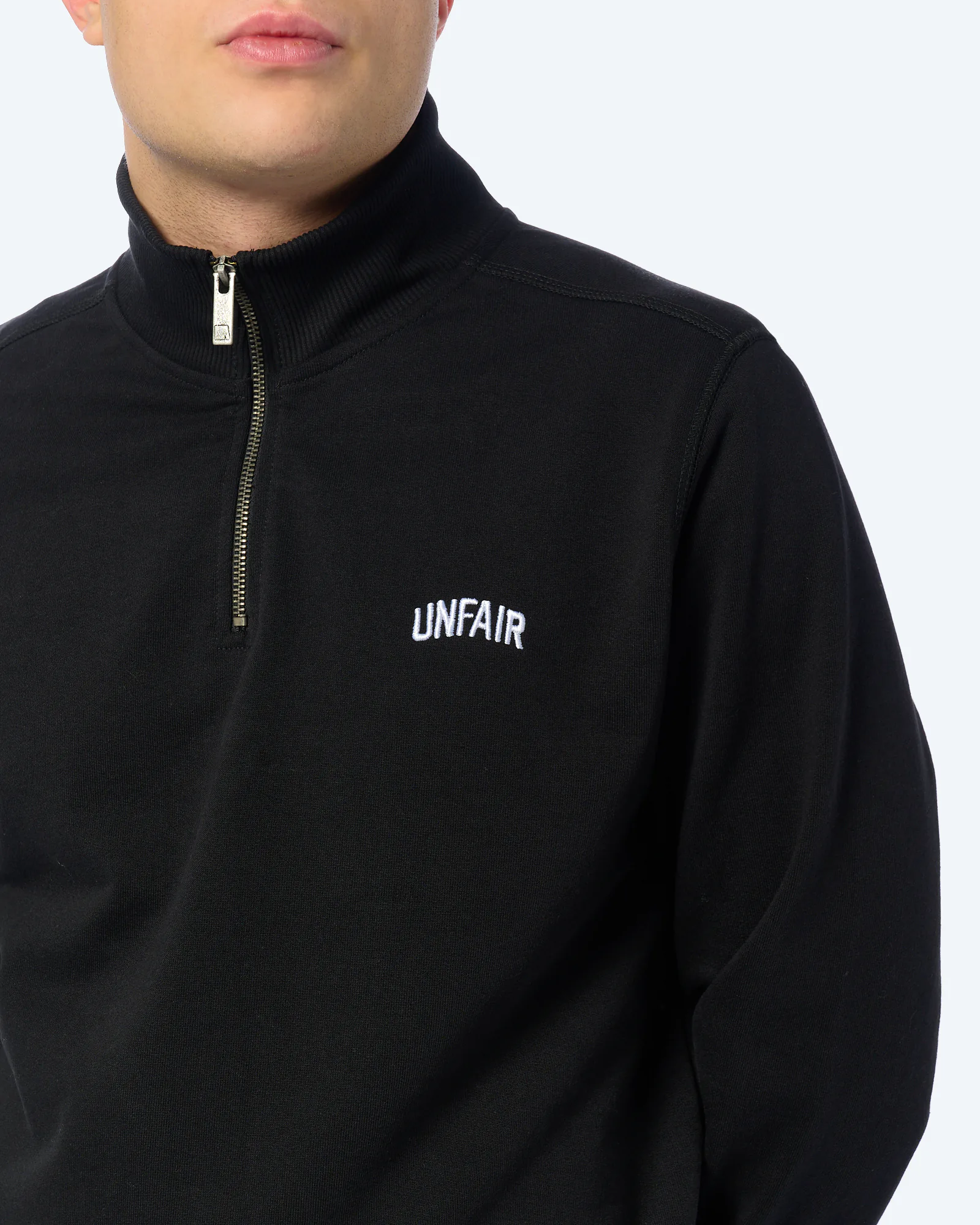 Unfair Athletics Curved Halfzip Sweatshirt Black