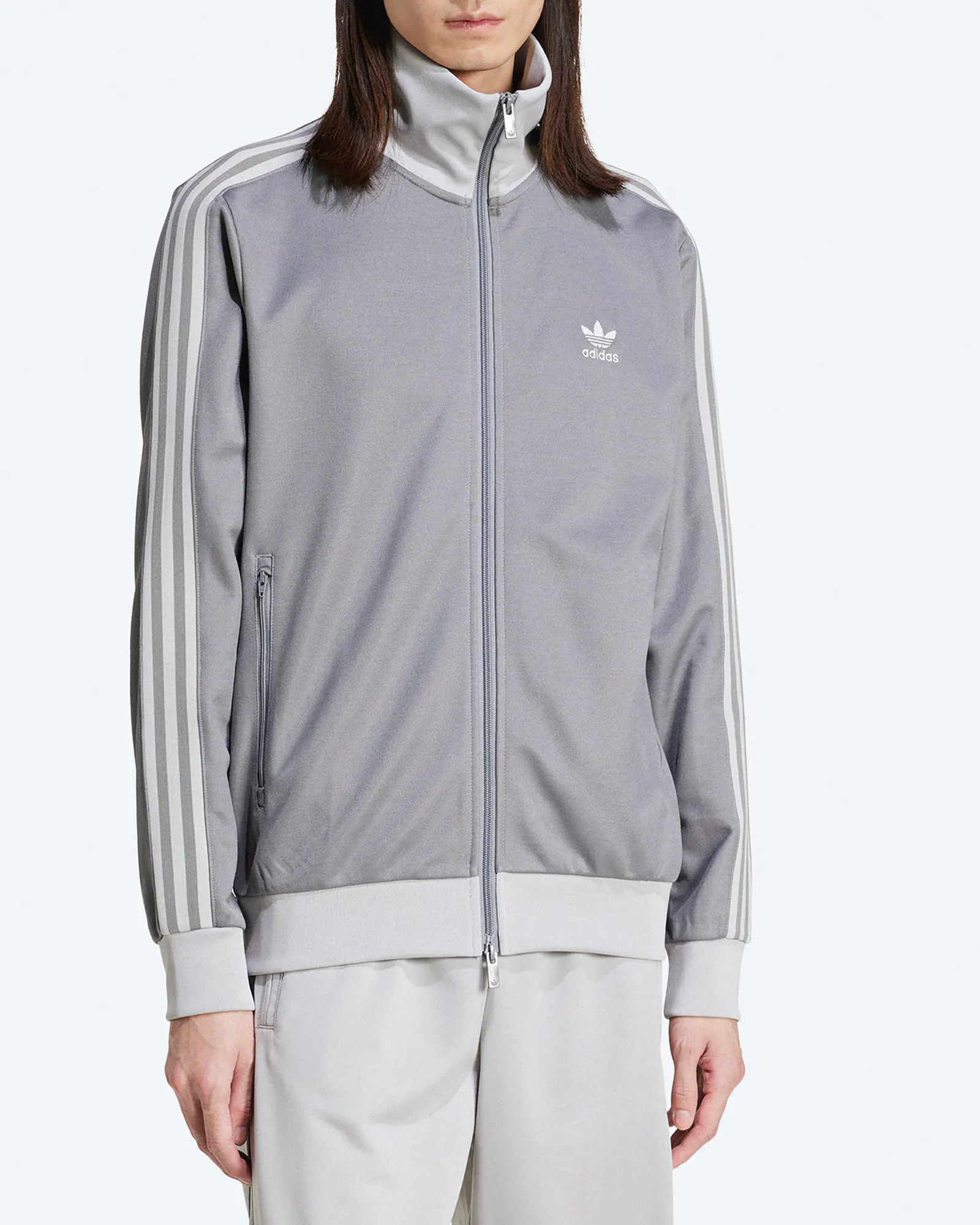 adidas adicolor Classic Beckenbauer Track Jacket Grey Three/Grey Two adidas adicolor Classic Beckenbauer Track Jacket Grey Three/Grey Two