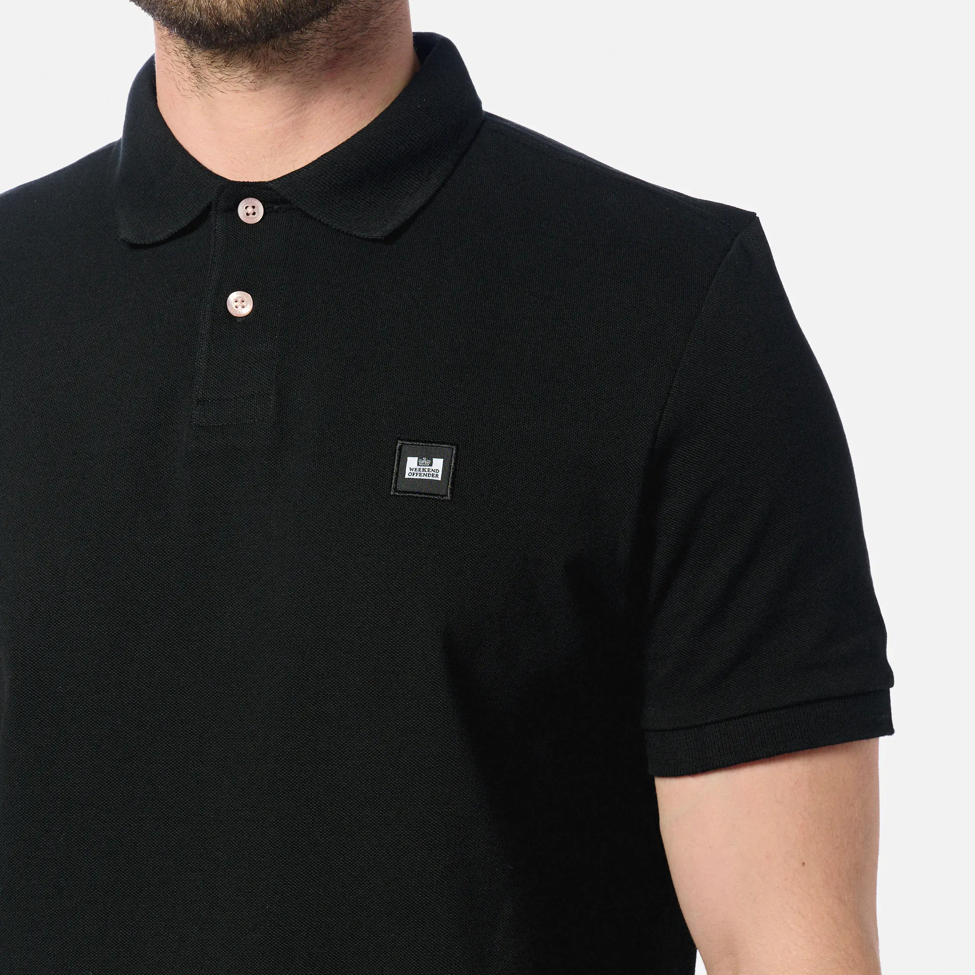 Weekend Offender Caneiros Polo Shirt Black