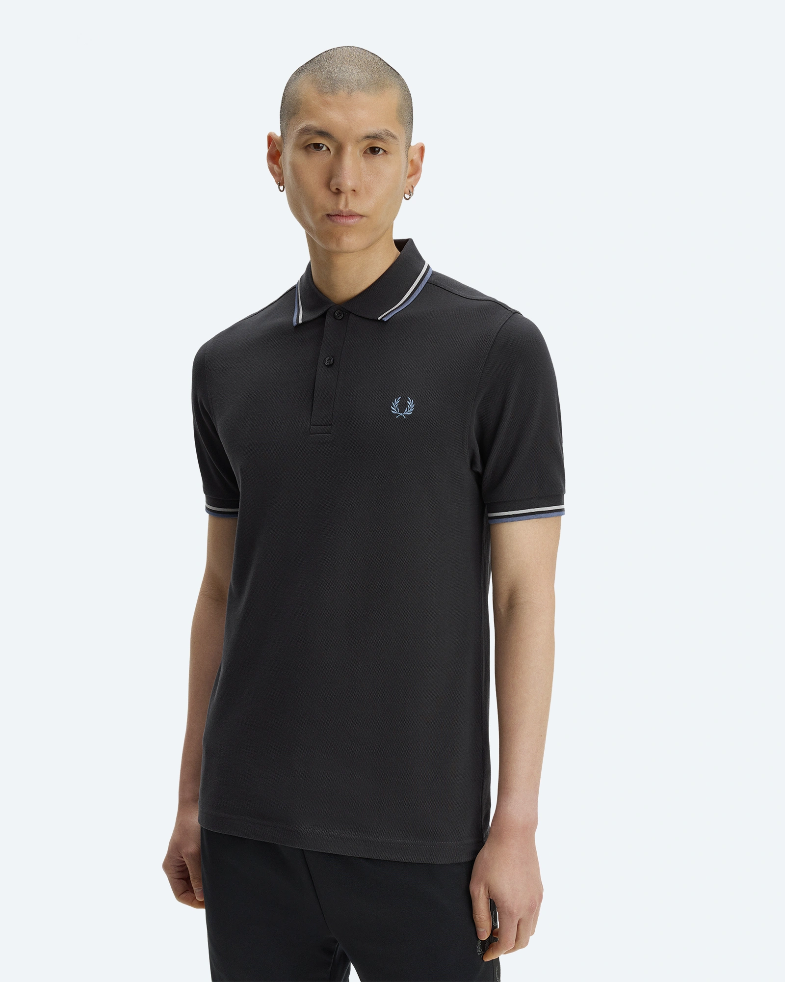 Twin Tipped Polo Shirt Anchor Grey/Slate/Ace Blue
