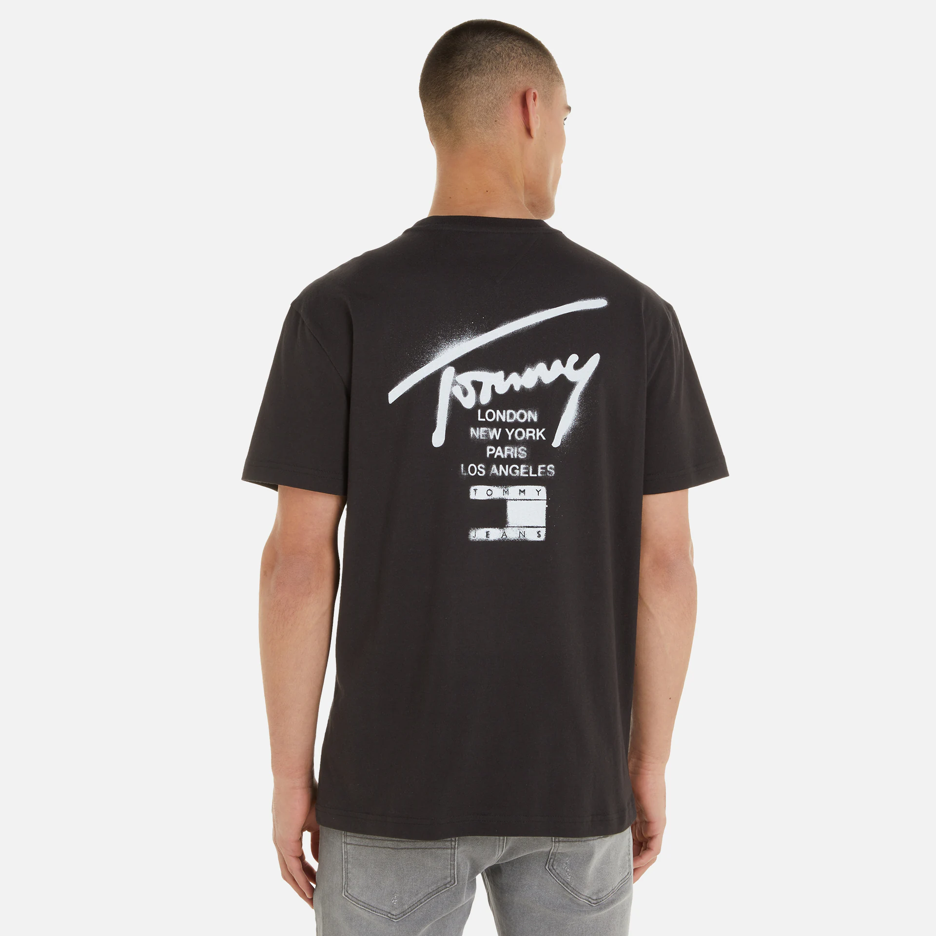 Tommy Jeans Classic Spray Signatur T-Shirt Black