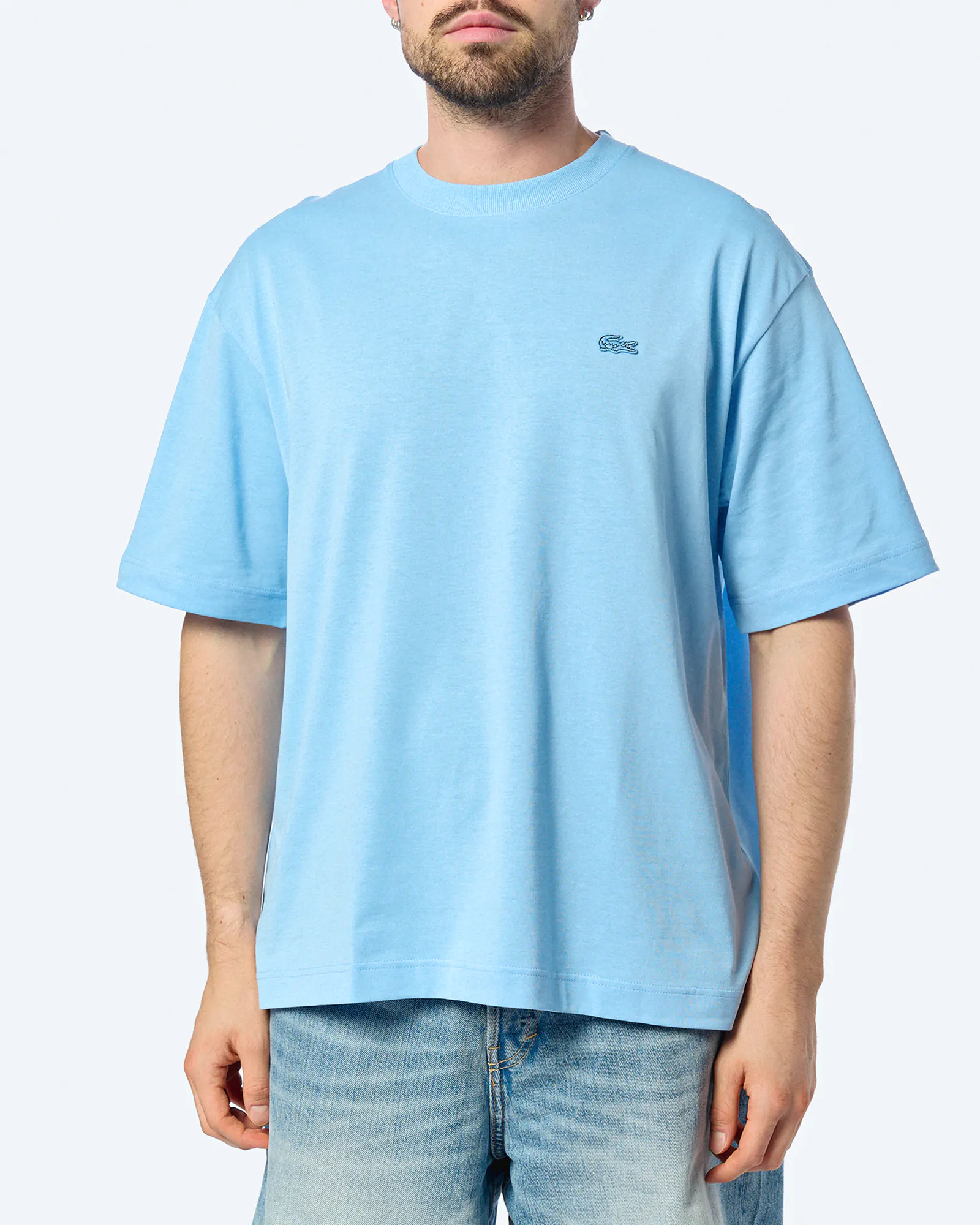 Lacoste Loose Fit-T-Shirt Blue Lacoste Loose Fit-T-Shirt Blue