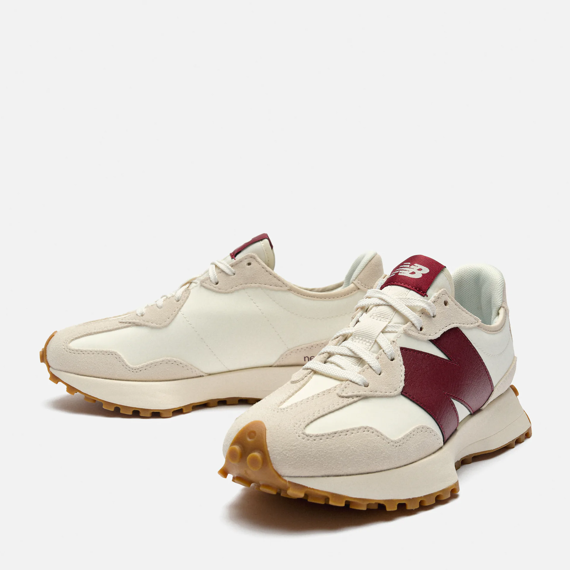 New Balance WS327 Lifestyle Sneaker Moonbeam/Burgundy