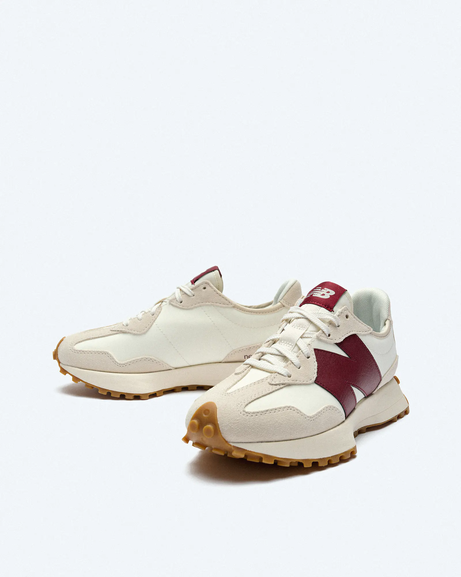 New Balance WS327 Lifestyle Sneaker Moonbeam/Burgundy New Balance WS327 Lifestyle Sneaker Moonbeam/Burgundy