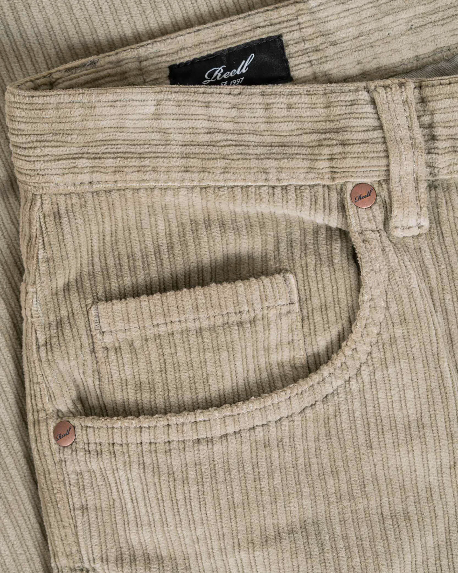 Solid Pant Dual Cord Olive Grey