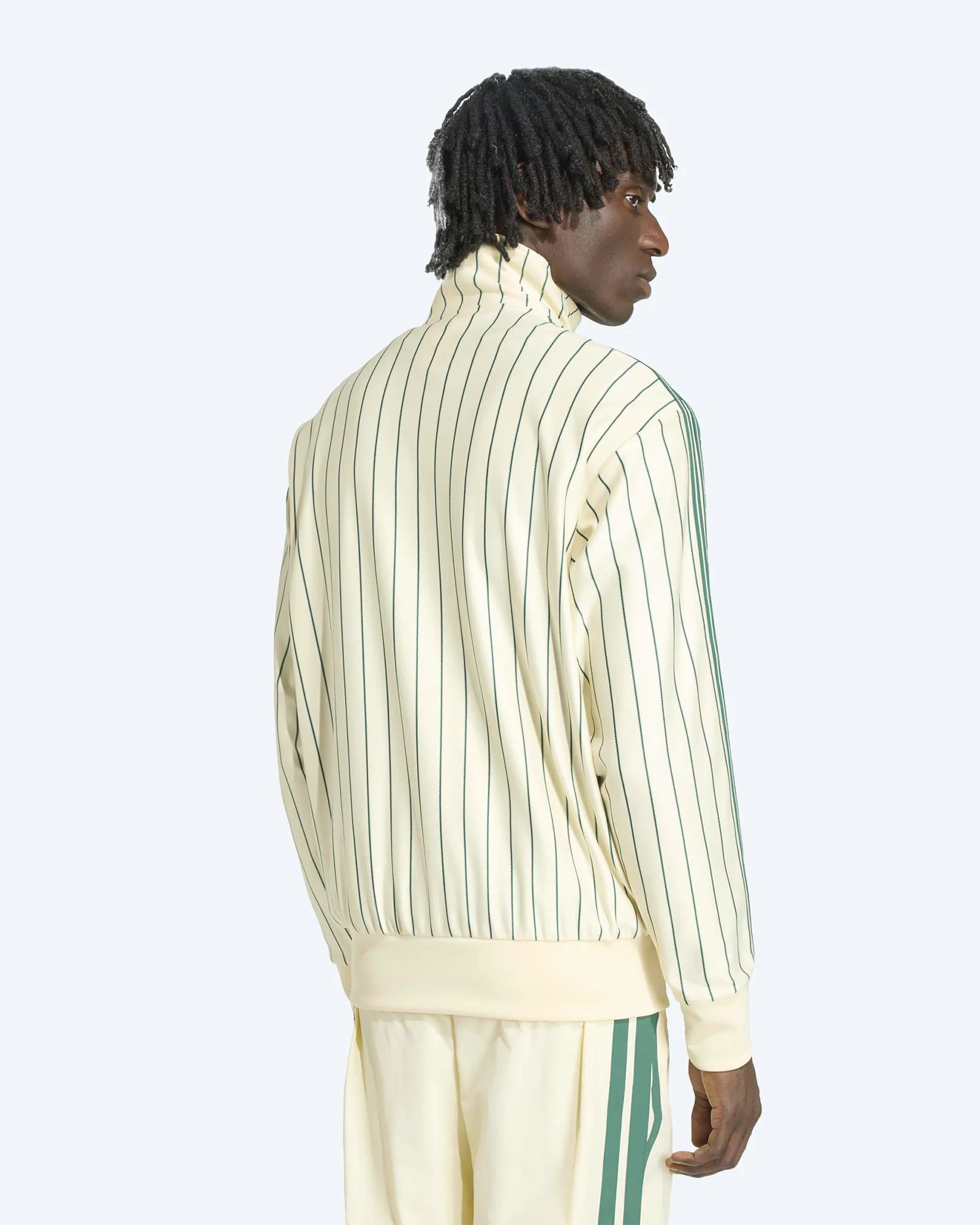 Firebird Pinstripe Track Top Warm Vanilla