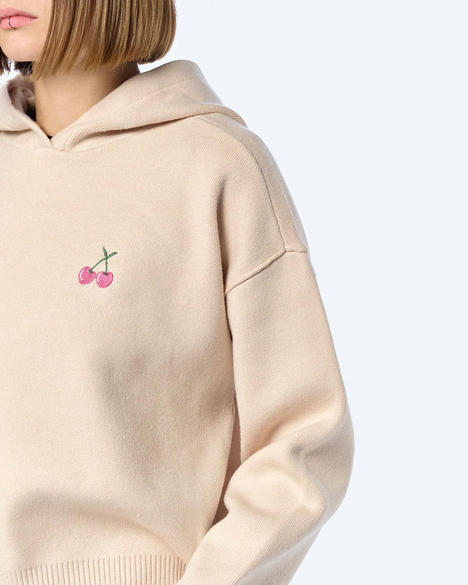 Kleinigkeit Scarknit Johannson Hoodie Beige Kleinigkeit Scarknit Johannson Hoodie Beige