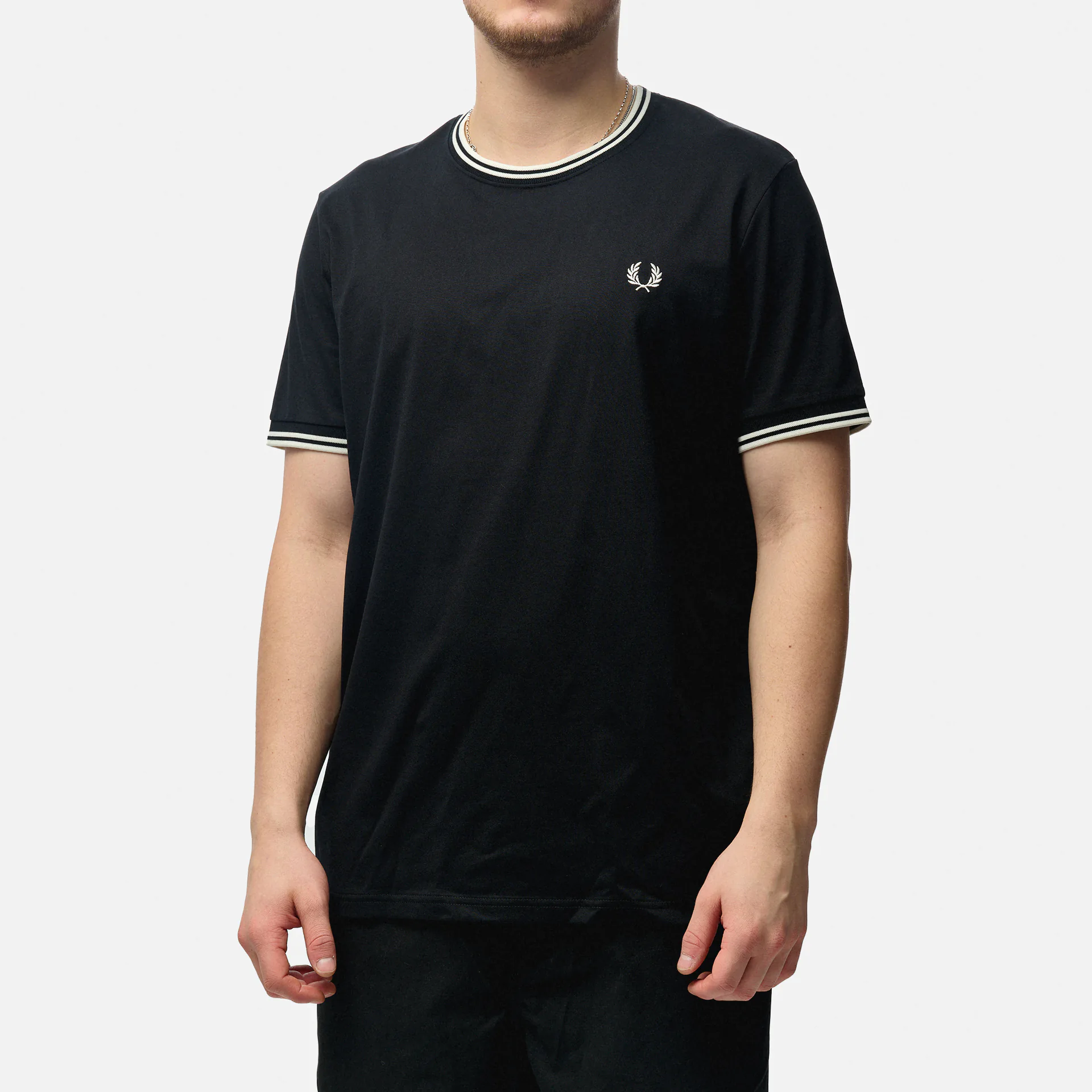 Fred Perry Twin Tipped T-Shirt Black