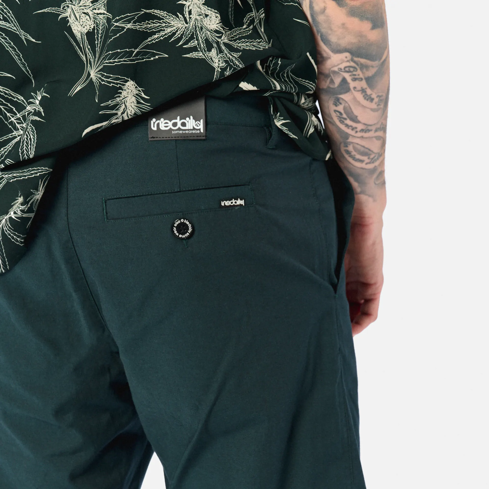 Iriedaily Golfer Chambray Shorts Nightforest