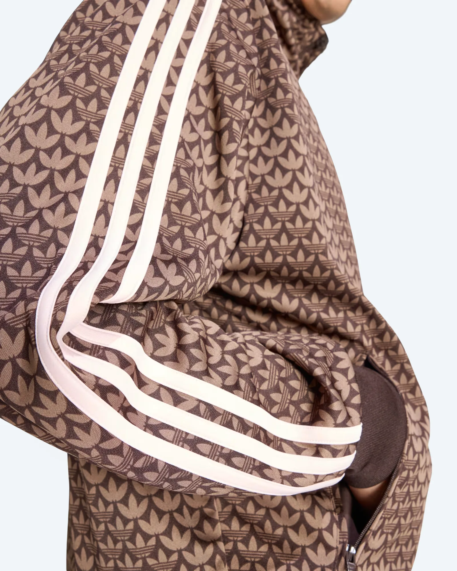 adidas Originals Firebird Loose Monogram Track Top Aurora Coffee/Earth Strata