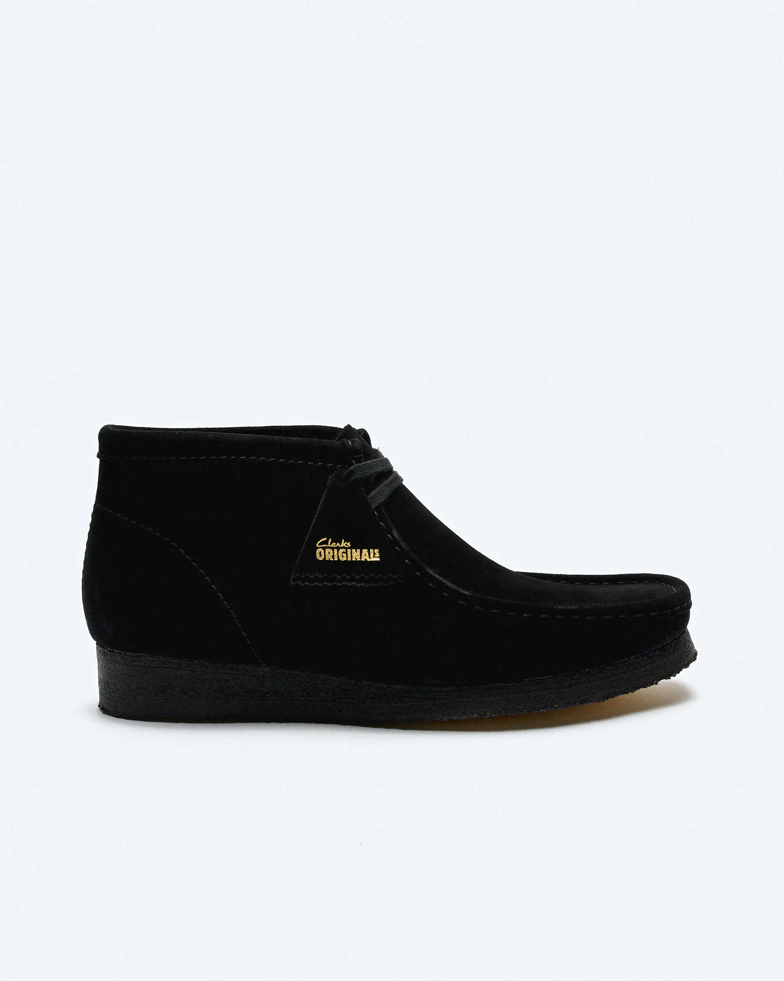 Clarks Men's Wallabee Suede Boots Black