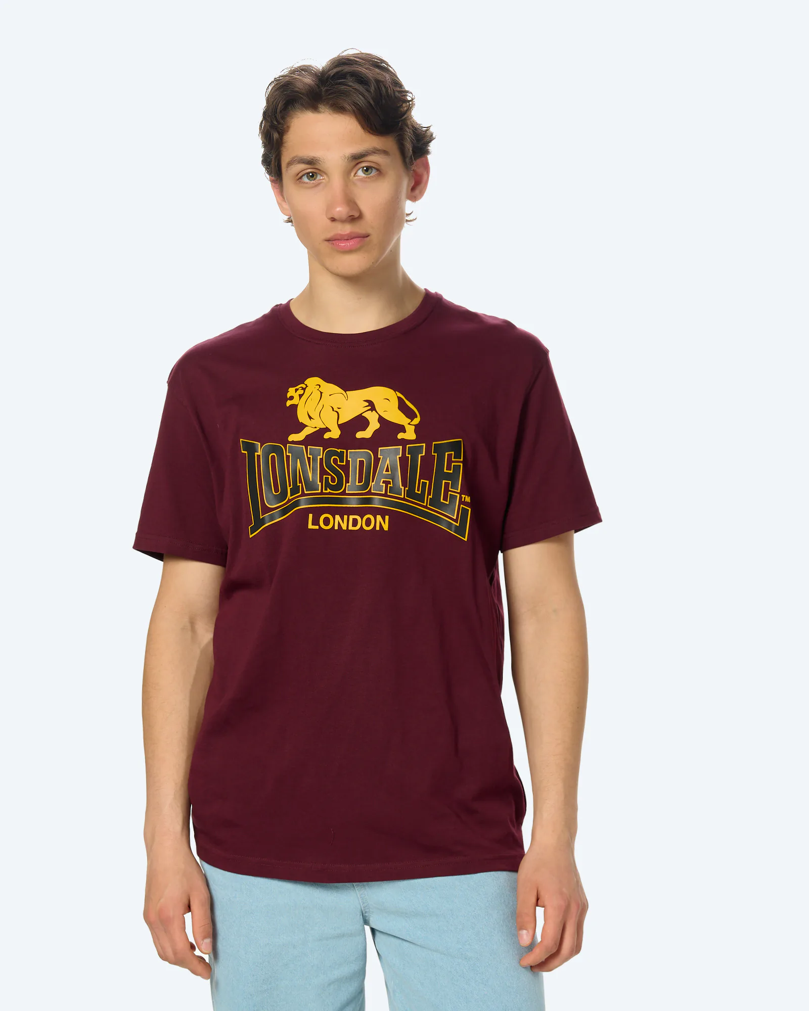 Lonsdale Taverham T-Shirt Oxblood