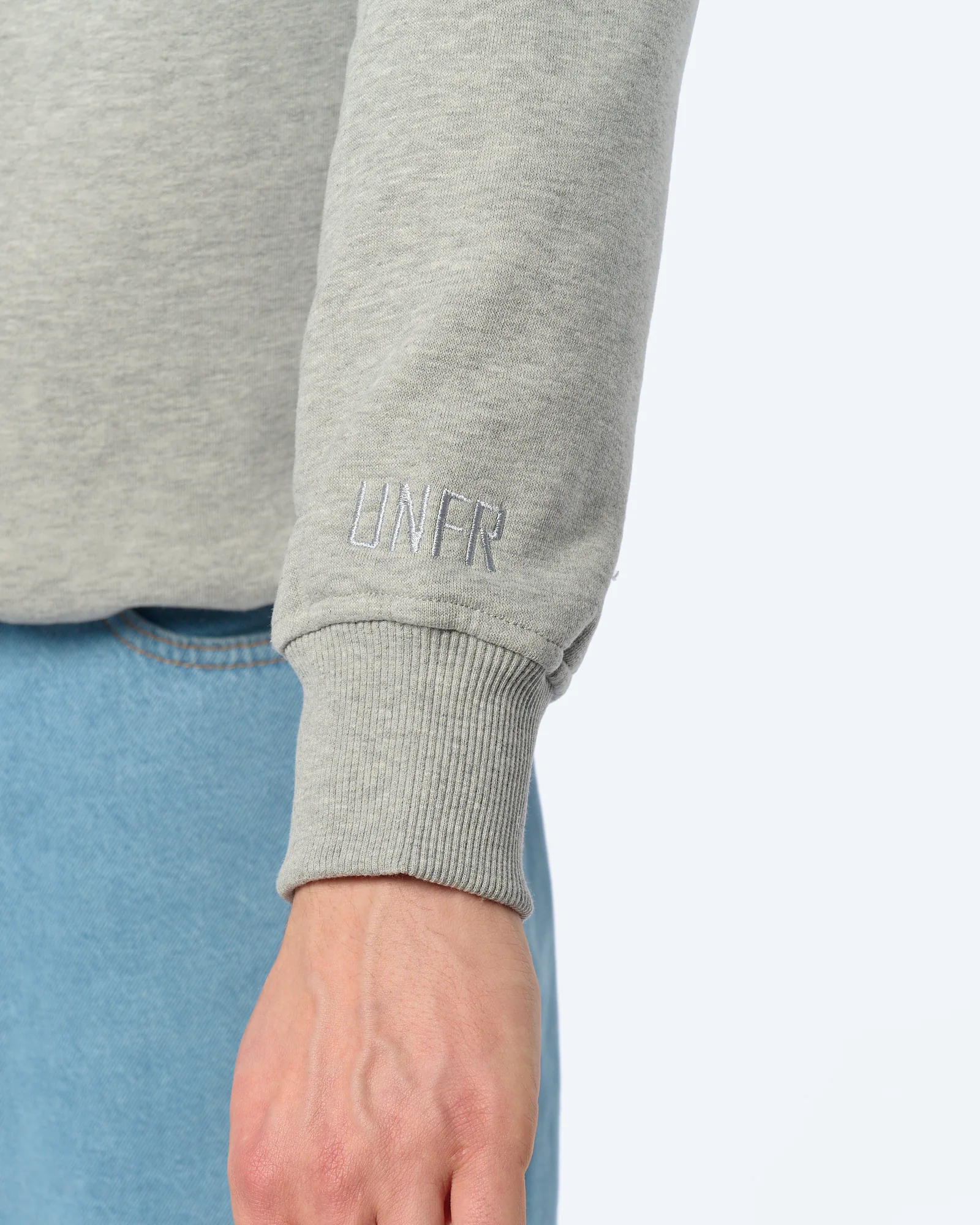 Unfair Athletics Classic Label Crewneck Grey Melange