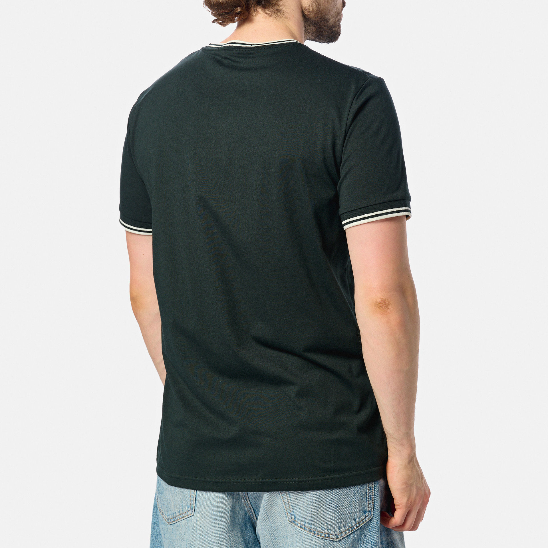 Fred Perry Twin Tipped T-Shirt Night Green/Snow White/Snow White