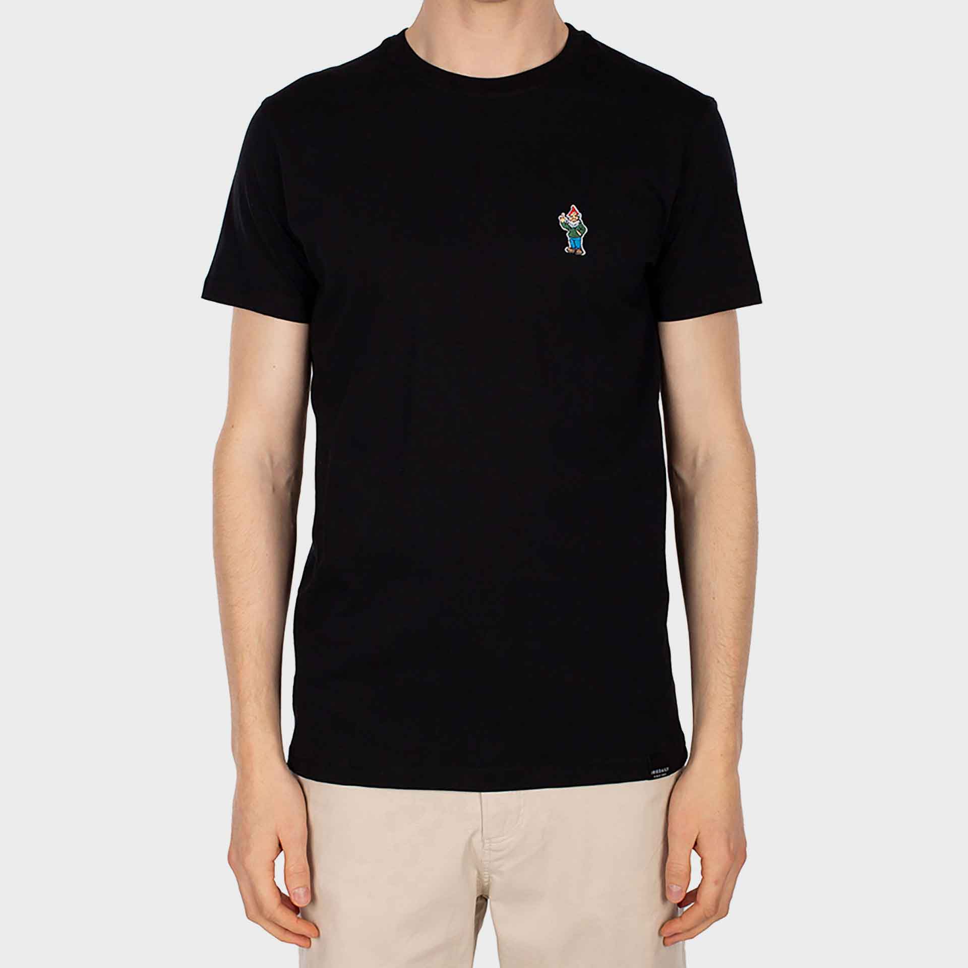 Iriedaily Little Gnome Embroidered T-Shirt Black