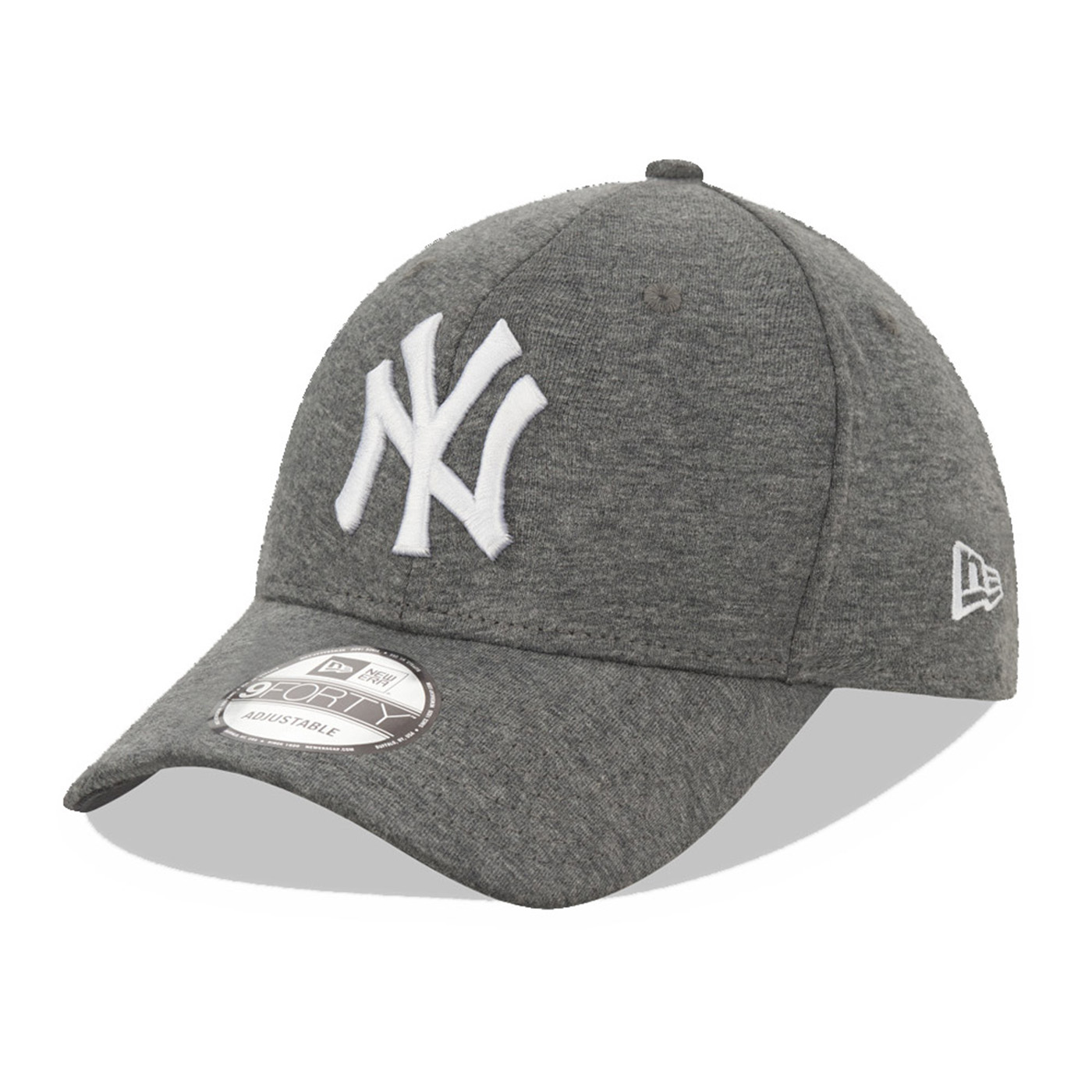 New Era MLB NY Yankees 9Forty Strapback Cap Heather Grey/White