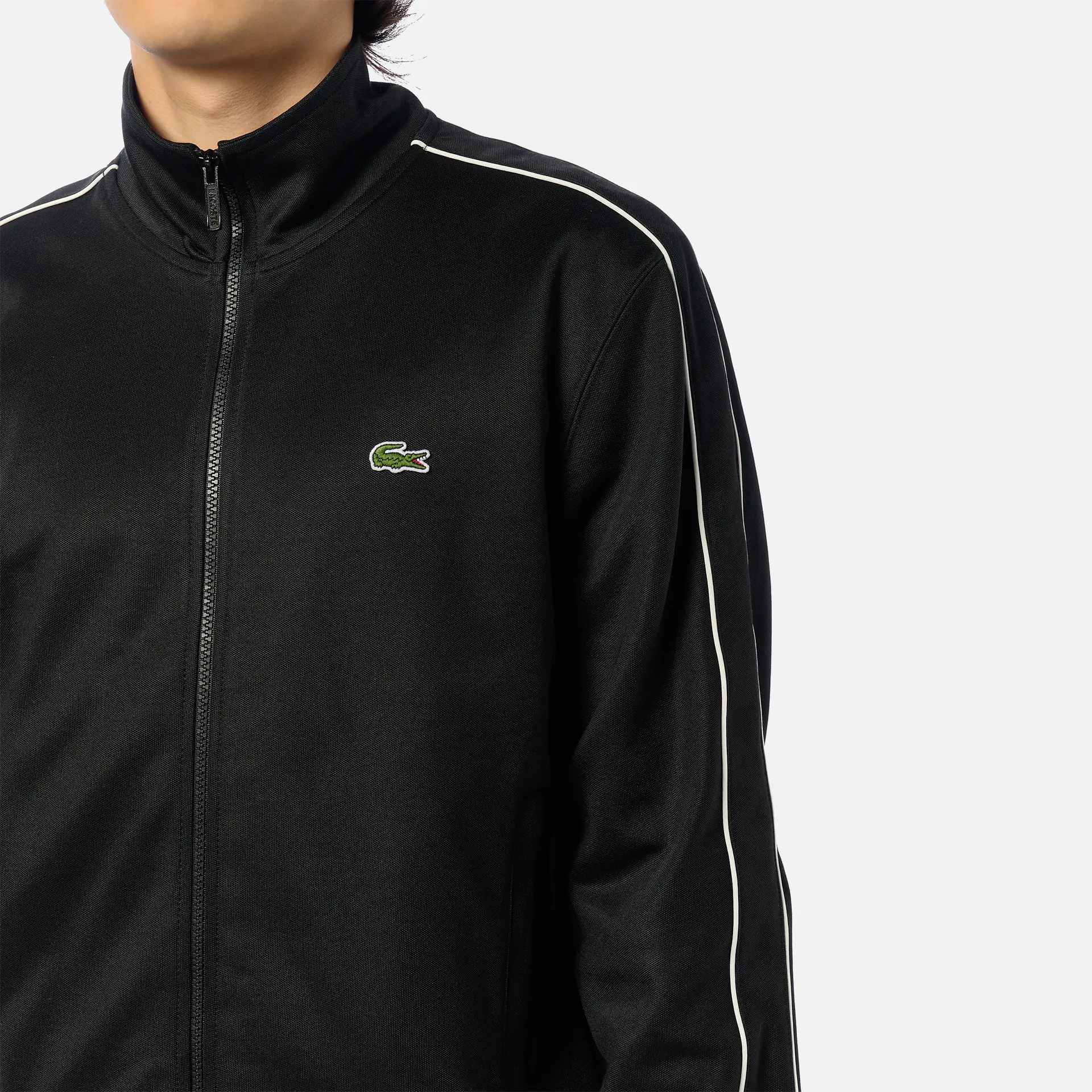 Lacoste Paris Piqué Track Jacket Black
