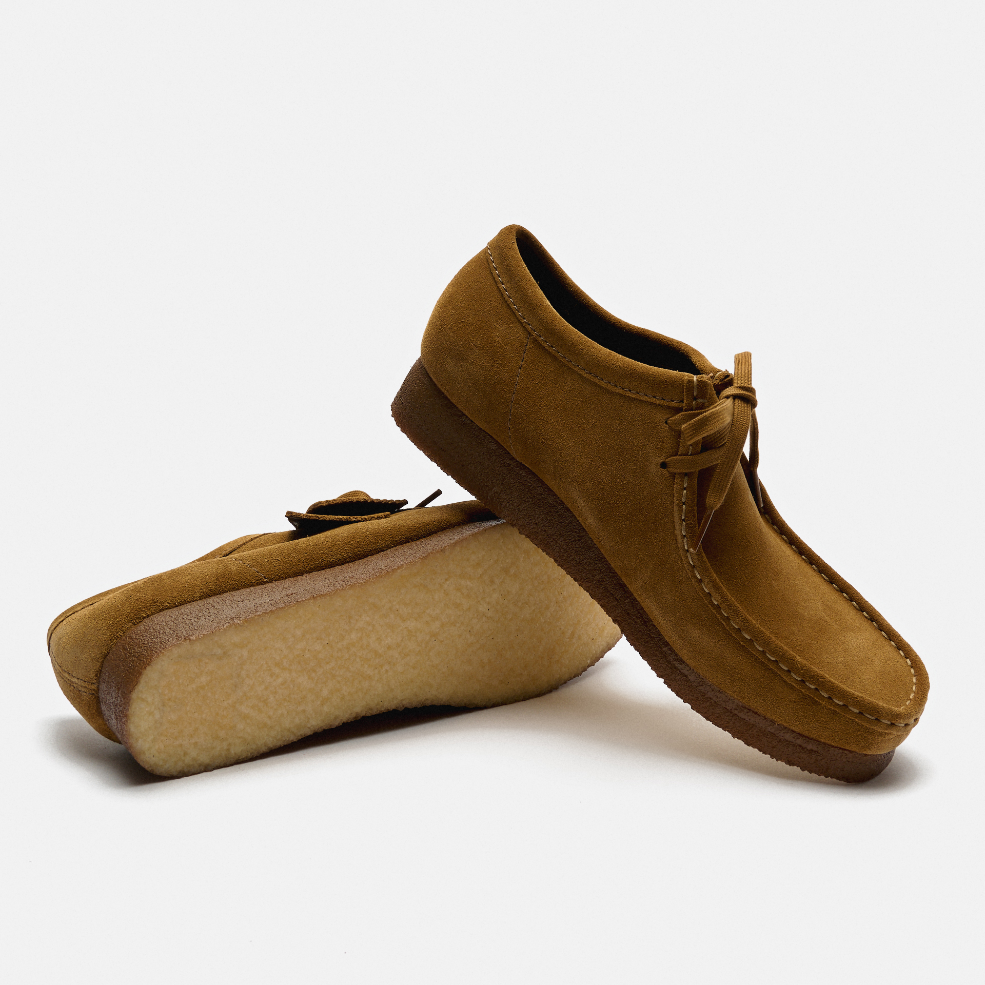 Clarks Men's Wallabee Suede Shoes Cola