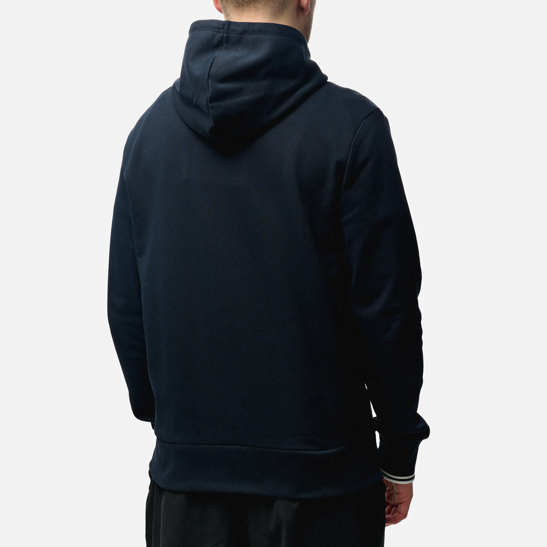 Fred Perry Hooded Zip Through Sweatshirt Navy