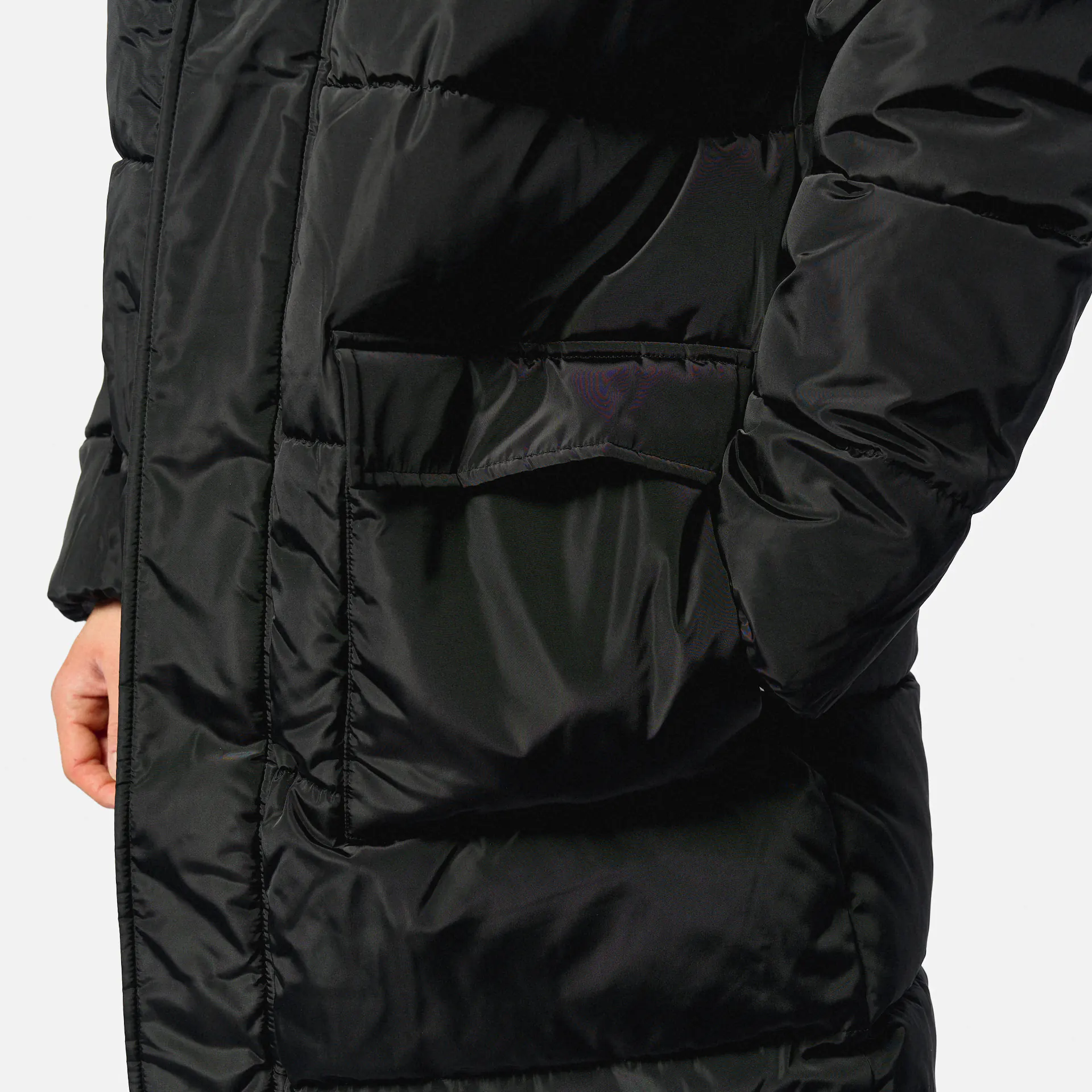 Colucci Hooded Puffer Coat Black