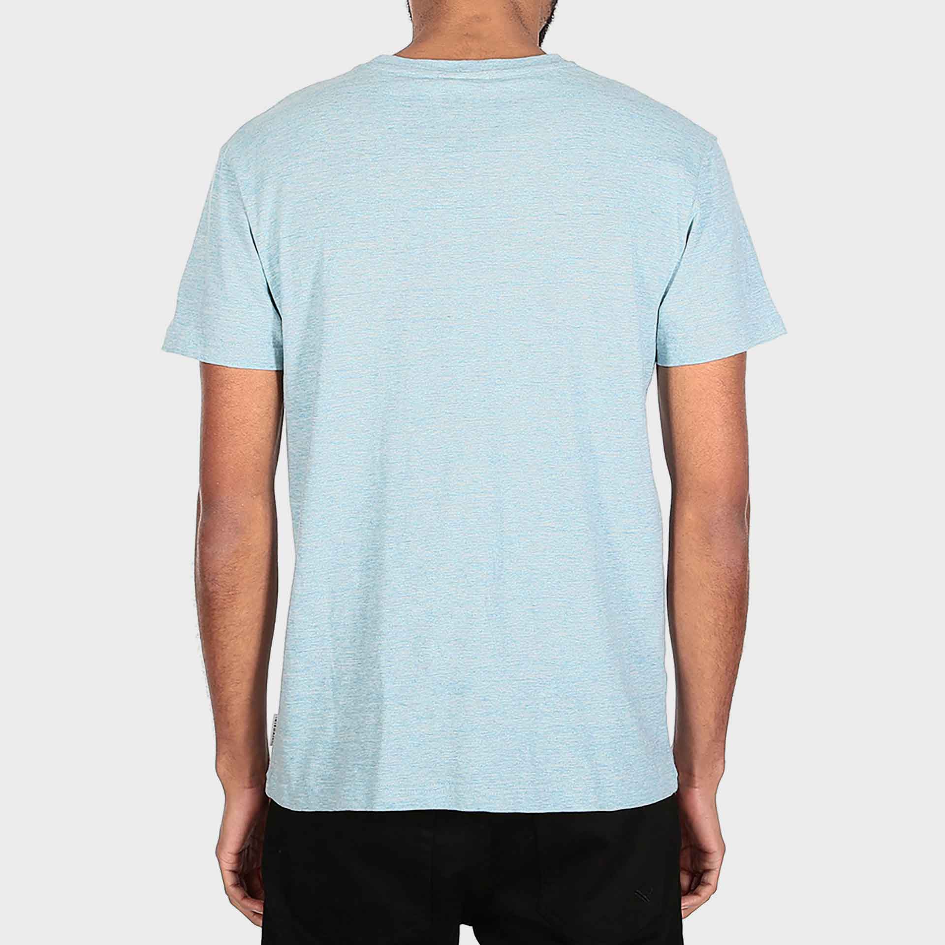 Iriedaily Chamisso Light Embroidered T-Shirt Ice Blue Melange
