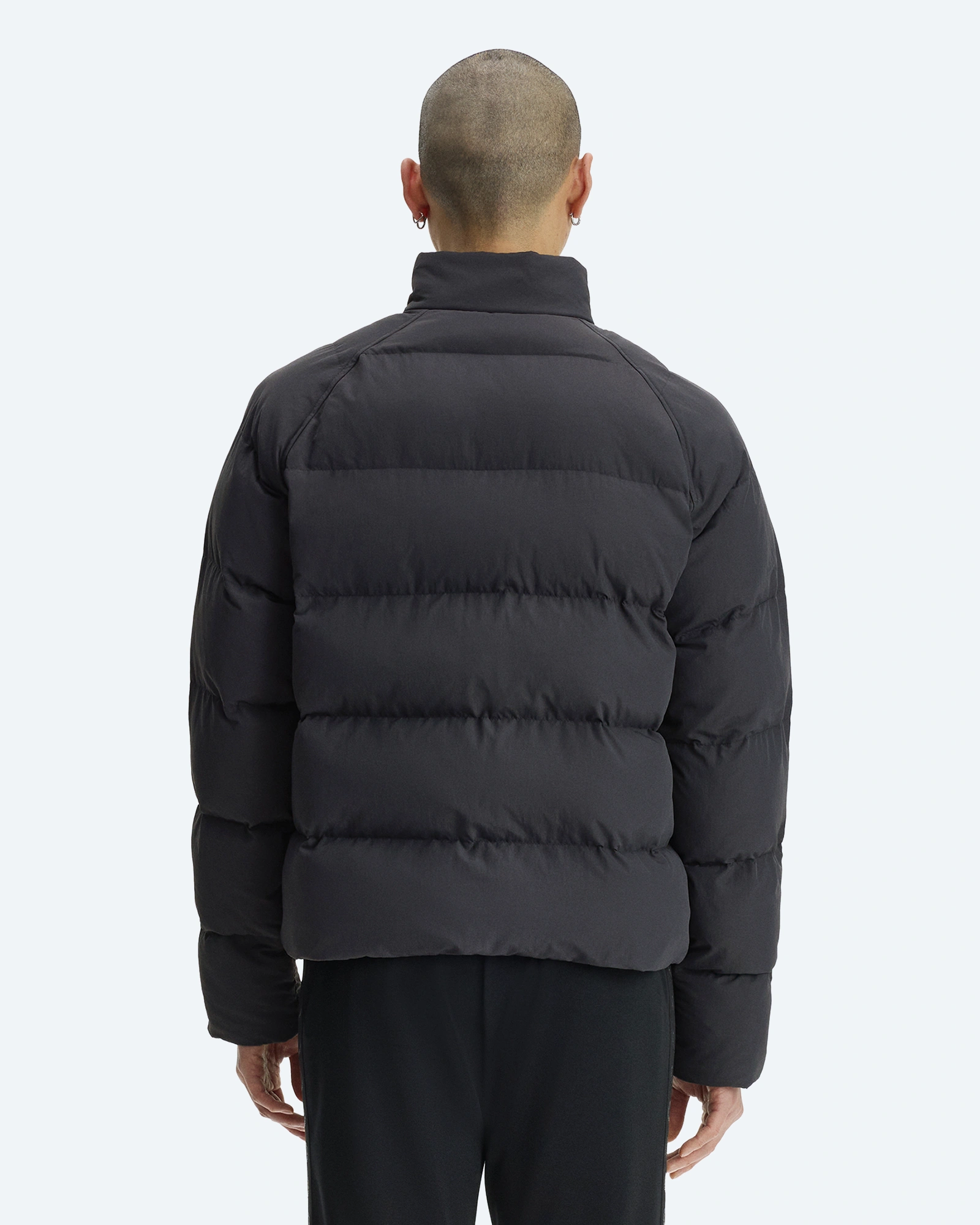 Raglan Sleeve Padded Jacket Anchor Grey