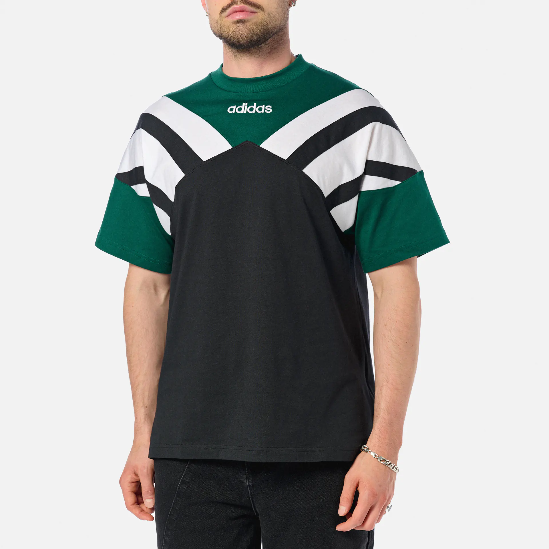 adidas Originals Cutline T-Shirt Black/Core Green