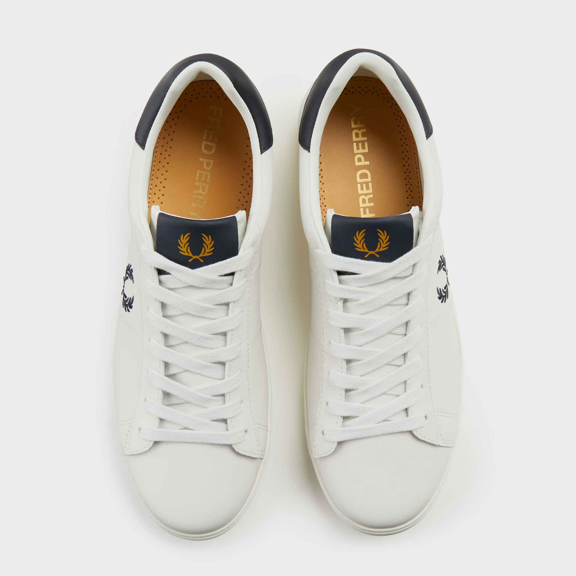 Fred Perry Spencer Leather Sneaker Porcelain