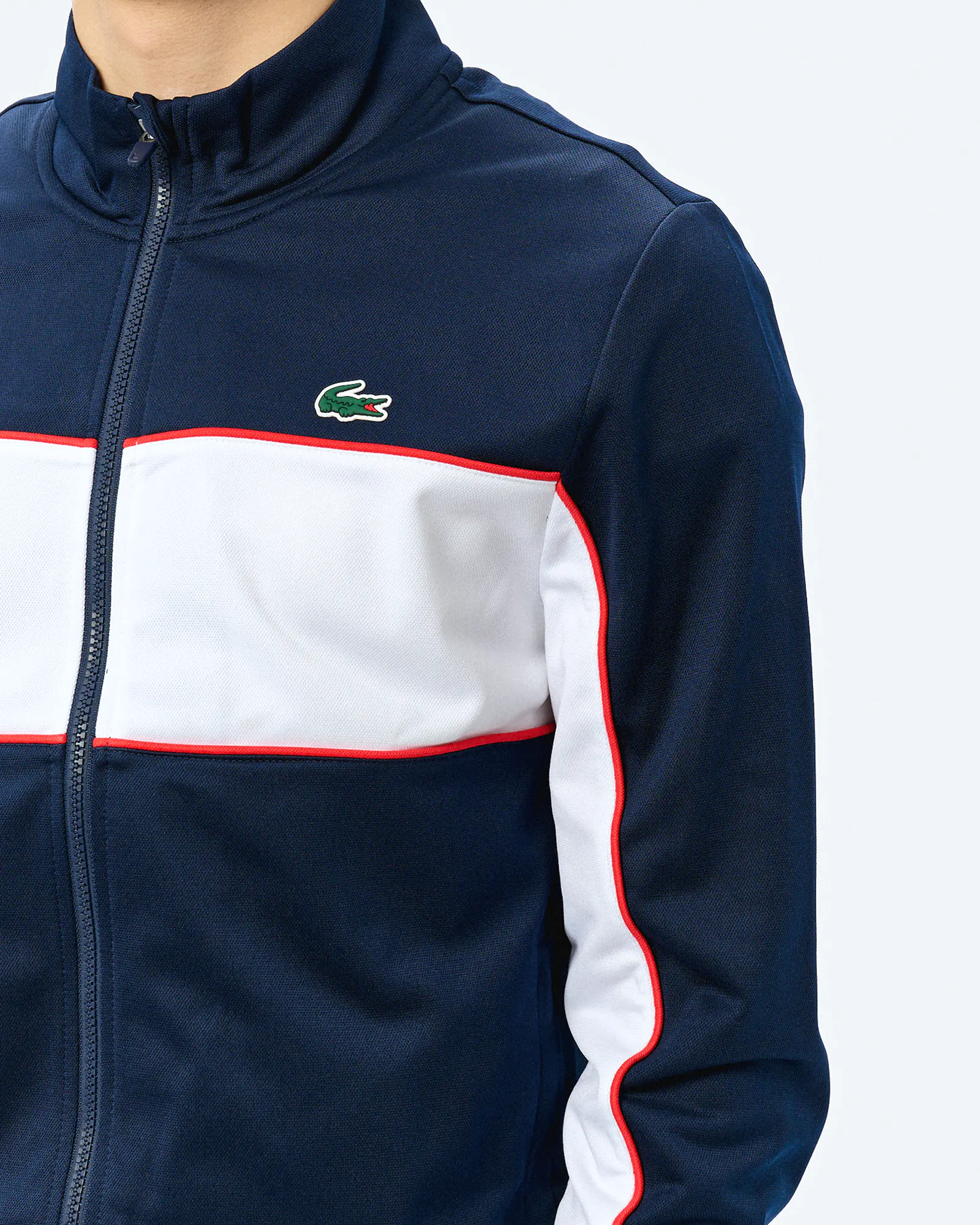 Lacoste Color Block Track Jacket Navy Blue/White Grenadine Lacoste Color Block Track Jacket Navy Blue/White Grenadine