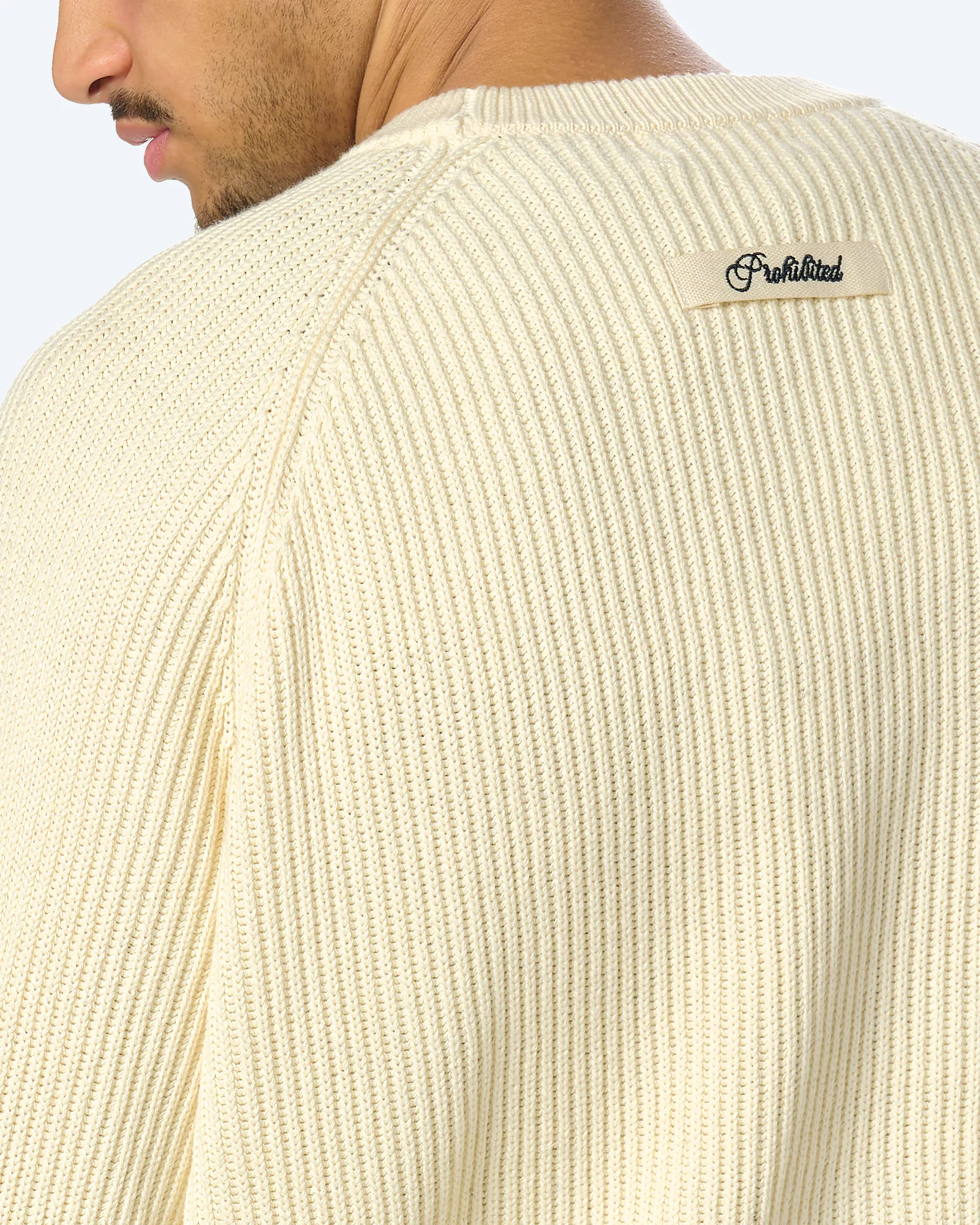 Campus Knit Sweater Cream