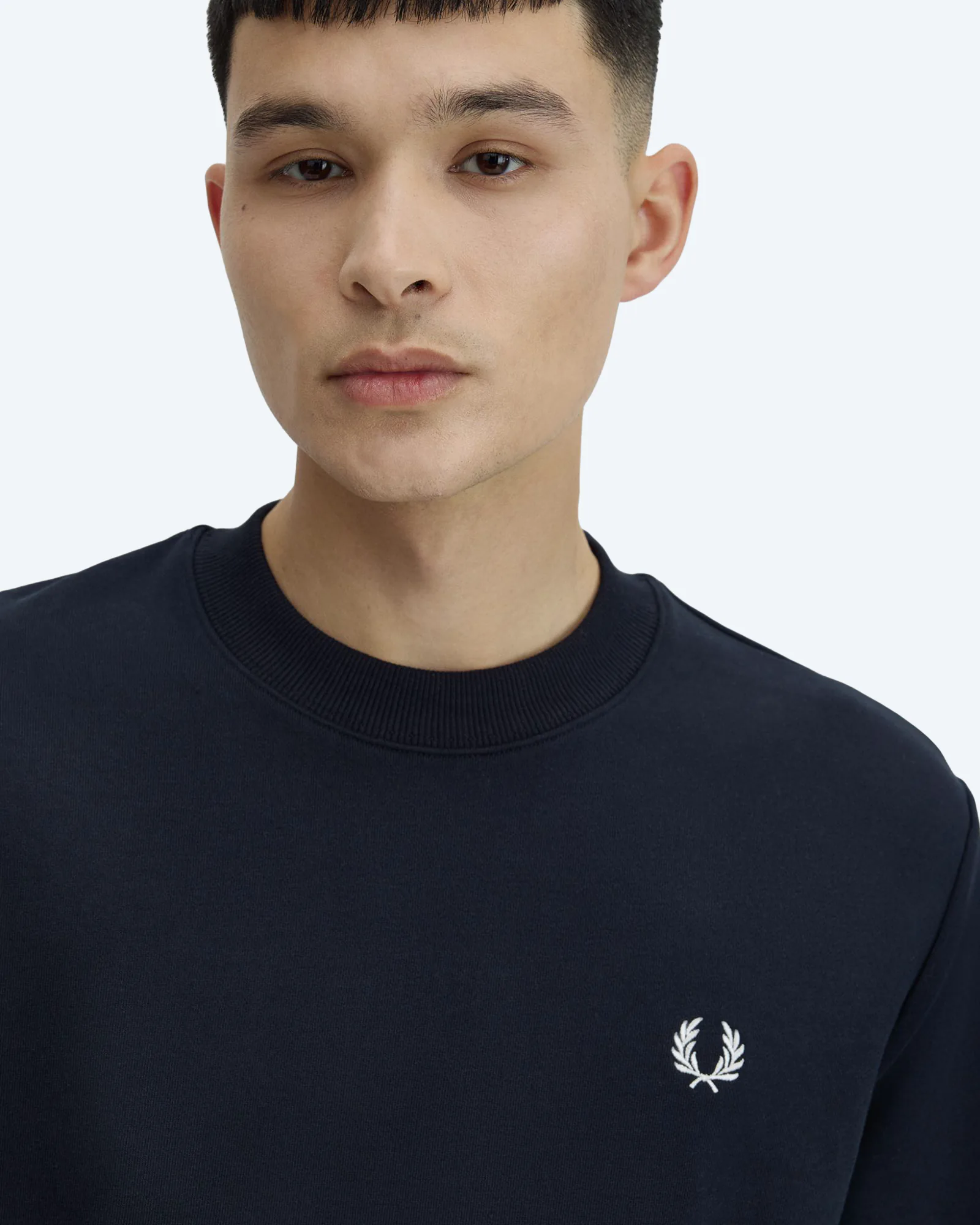 Fred Perry Crew Neck Sweatshirt Navy