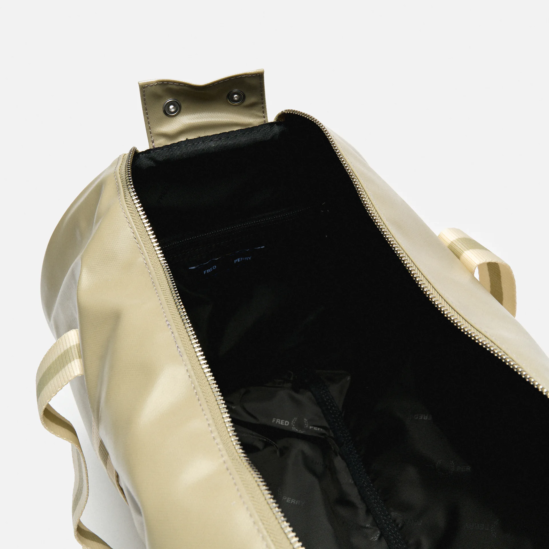 Fred Perry Classic Barrel Bag Warm Grey/Ecru